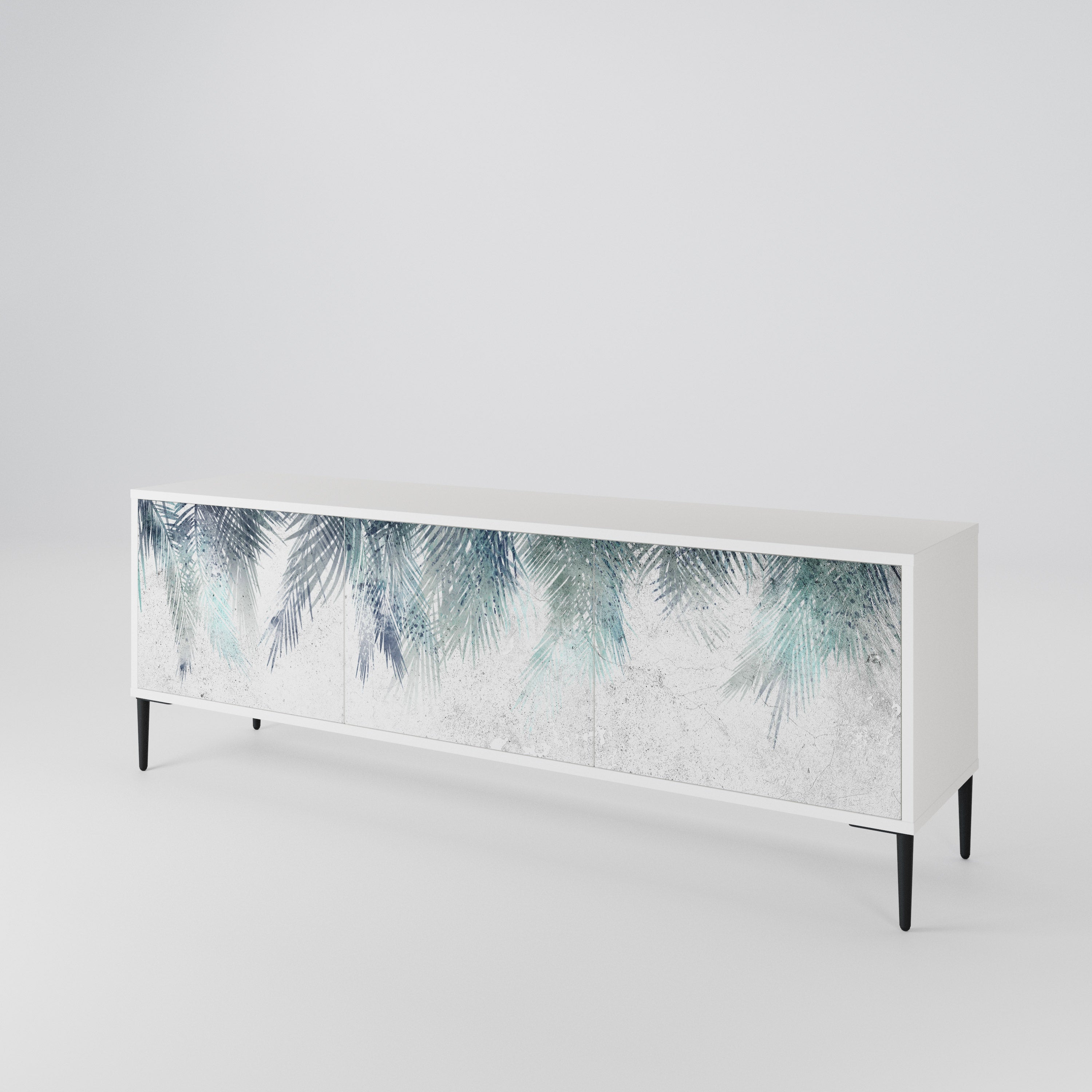 PALM VEIL Mueble de TV de 3 Puertas