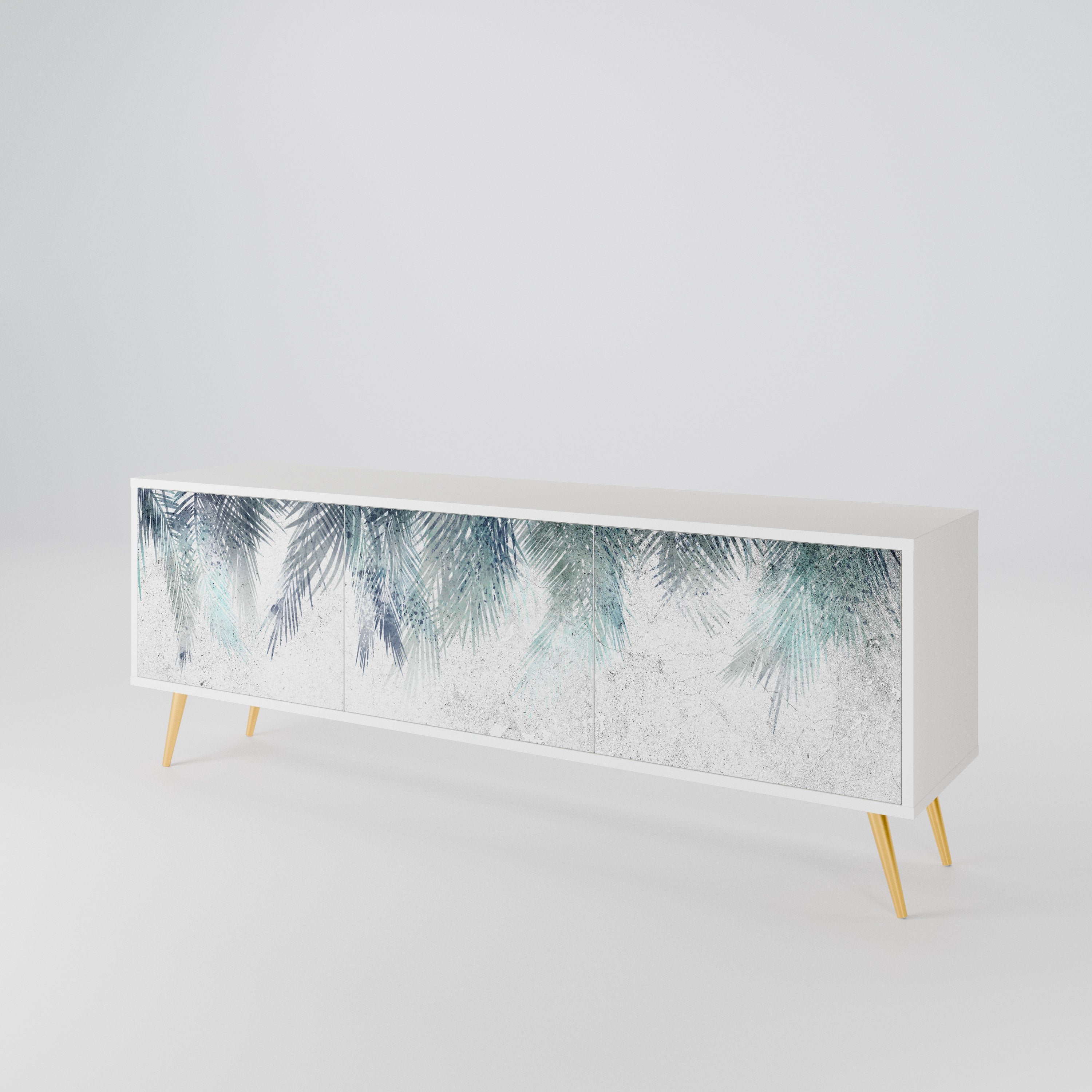 PALM VEIL Mueble de TV de 3 Puertas