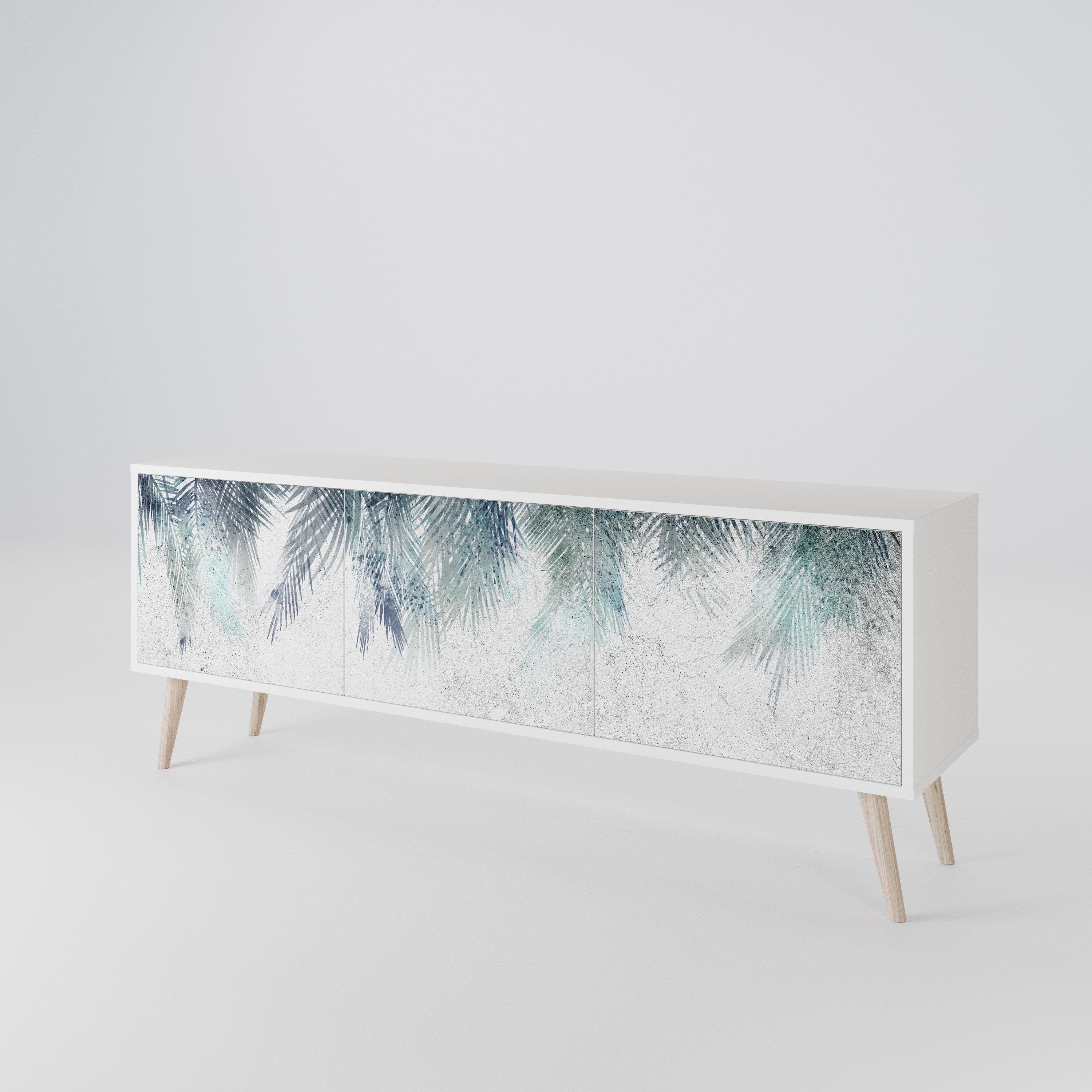 PALM VEIL Mueble de TV de 3 Puertas