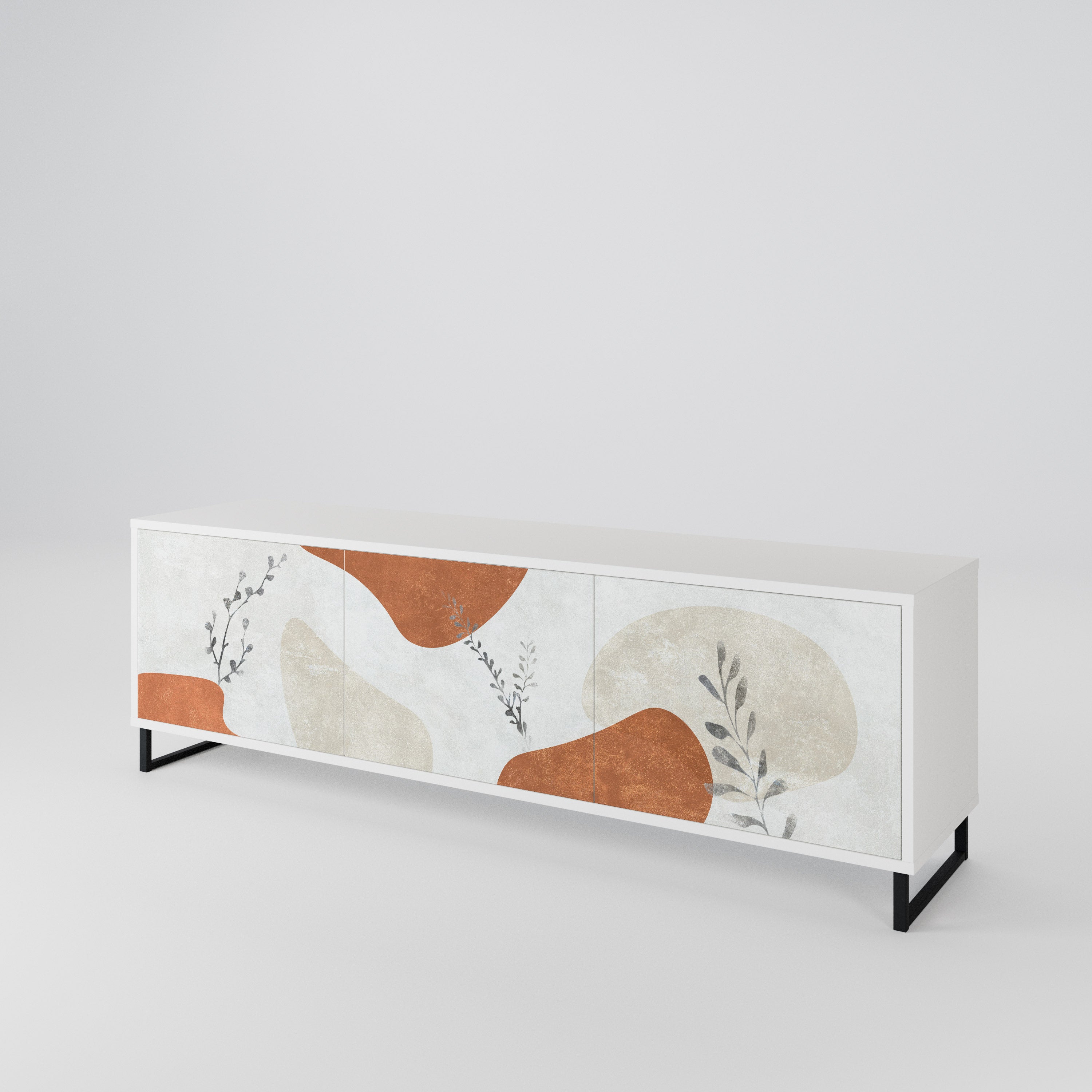 TRANQUIL TWIG Mueble de TV de 3 Puertas