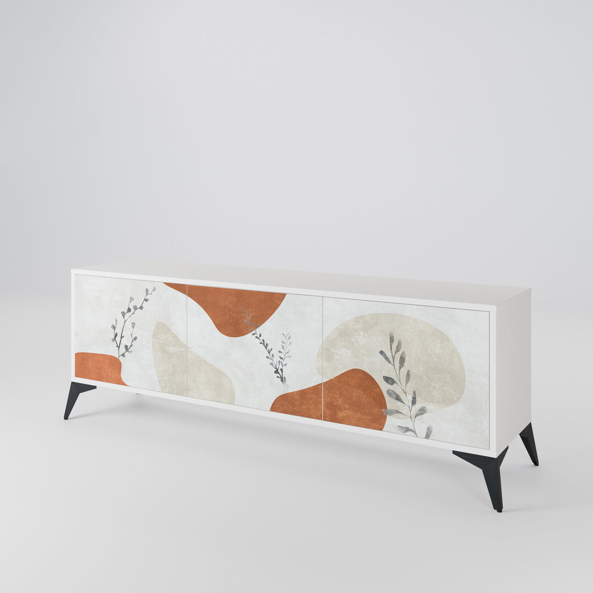 TRANQUIL TWIG Mueble de TV de 3 Puertas