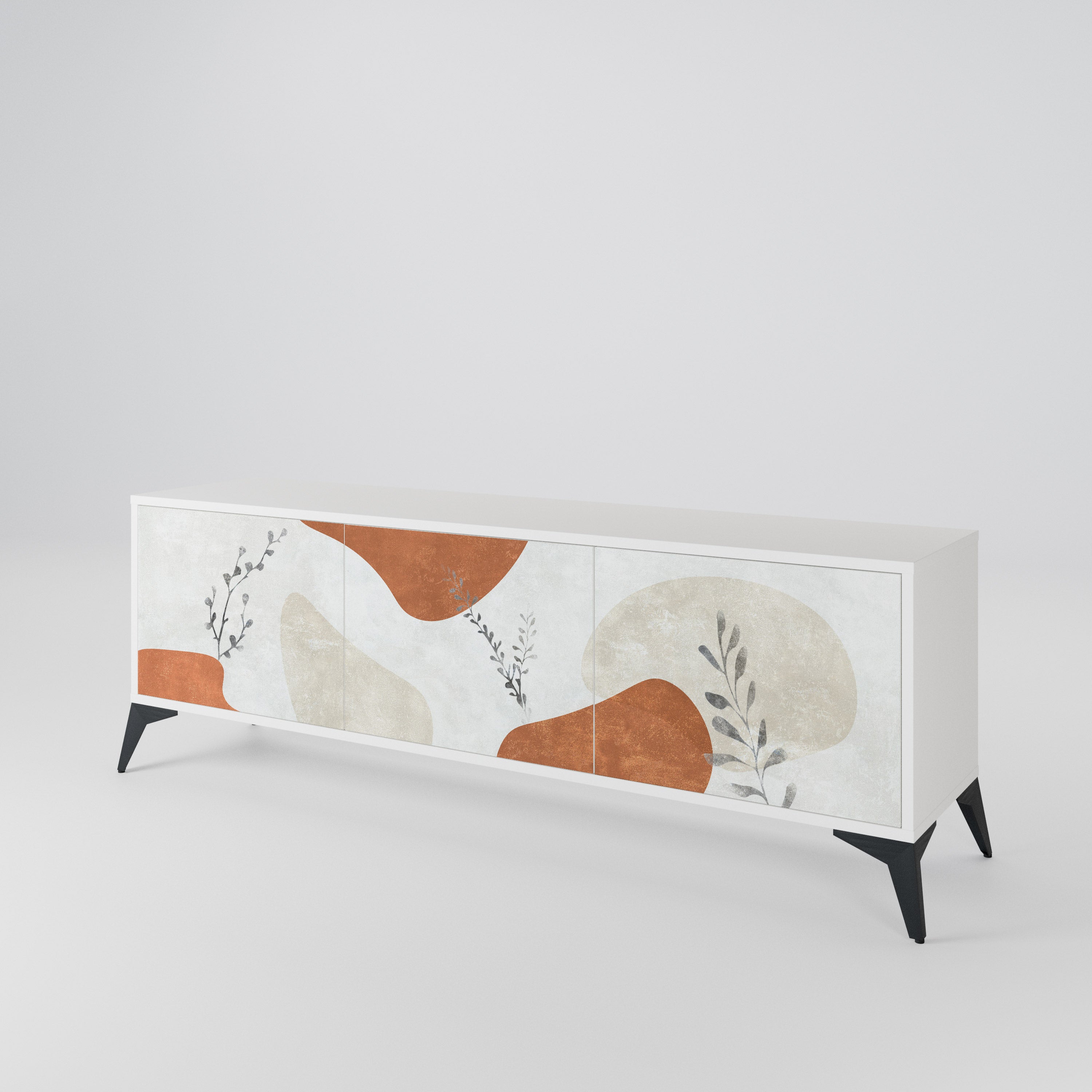 TRANQUIL TWIG Mueble de TV de 3 Puertas