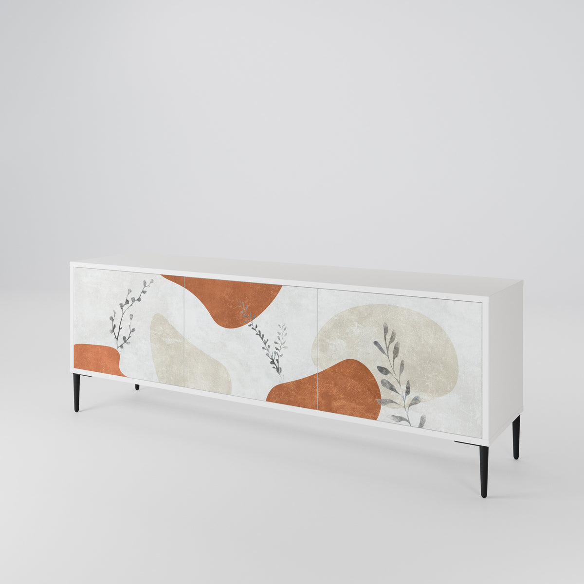 TRANQUIL TWIG Mueble de TV de 3 Puertas