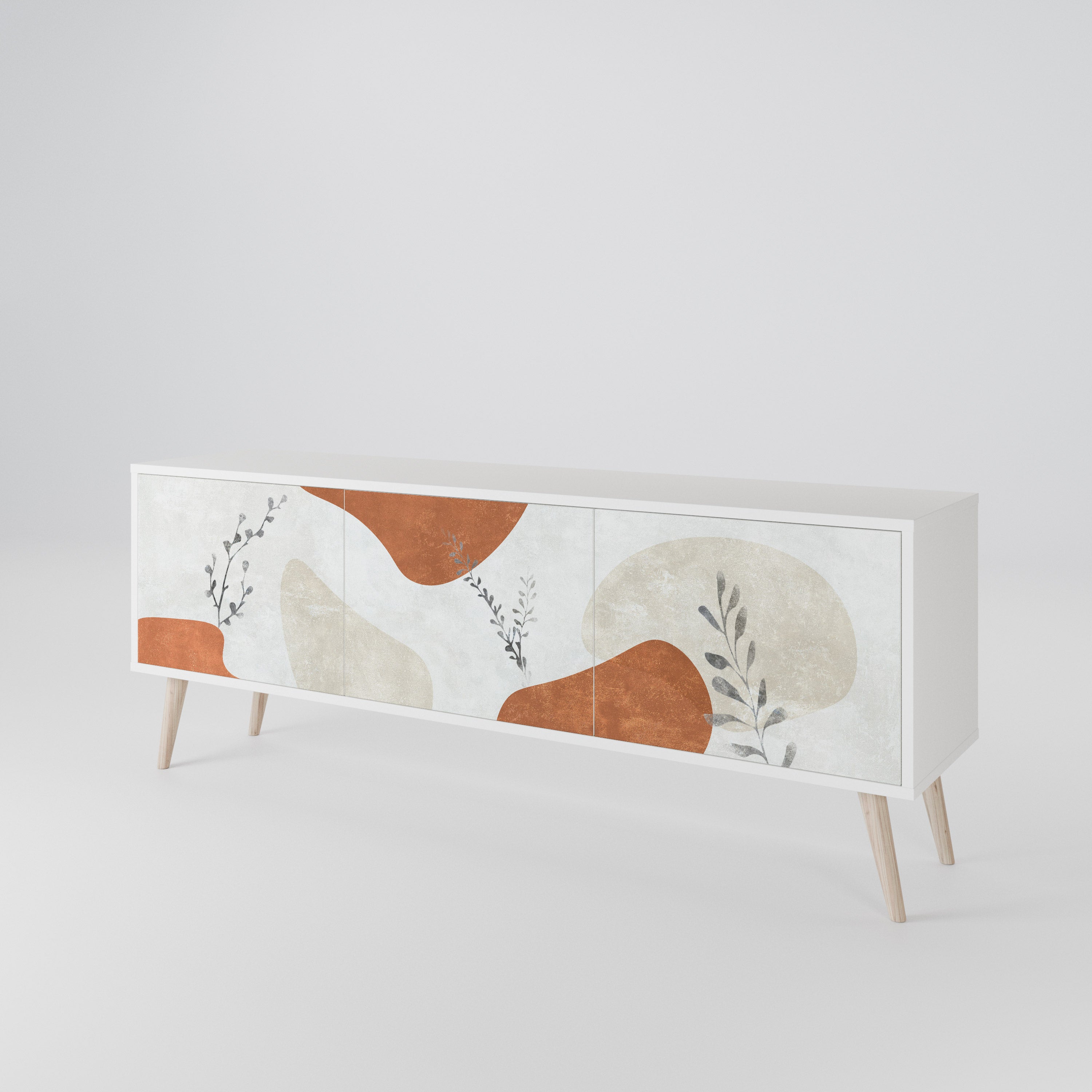 TRANQUIL TWIG Mueble de TV de 3 Puertas