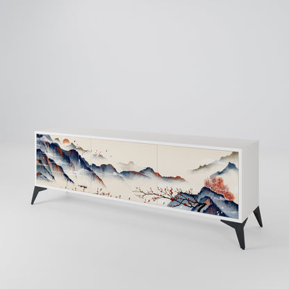 JAPANESE LANDSCAPE Mueble de TV de 3 Puertas