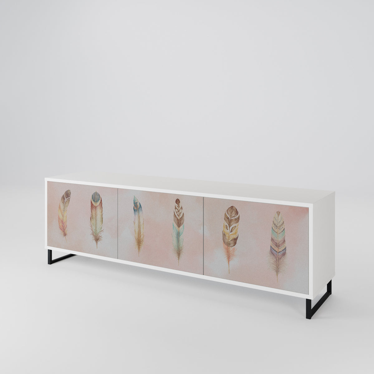 THE DELIQUESCE Mueble de TV de 3 Puertas
