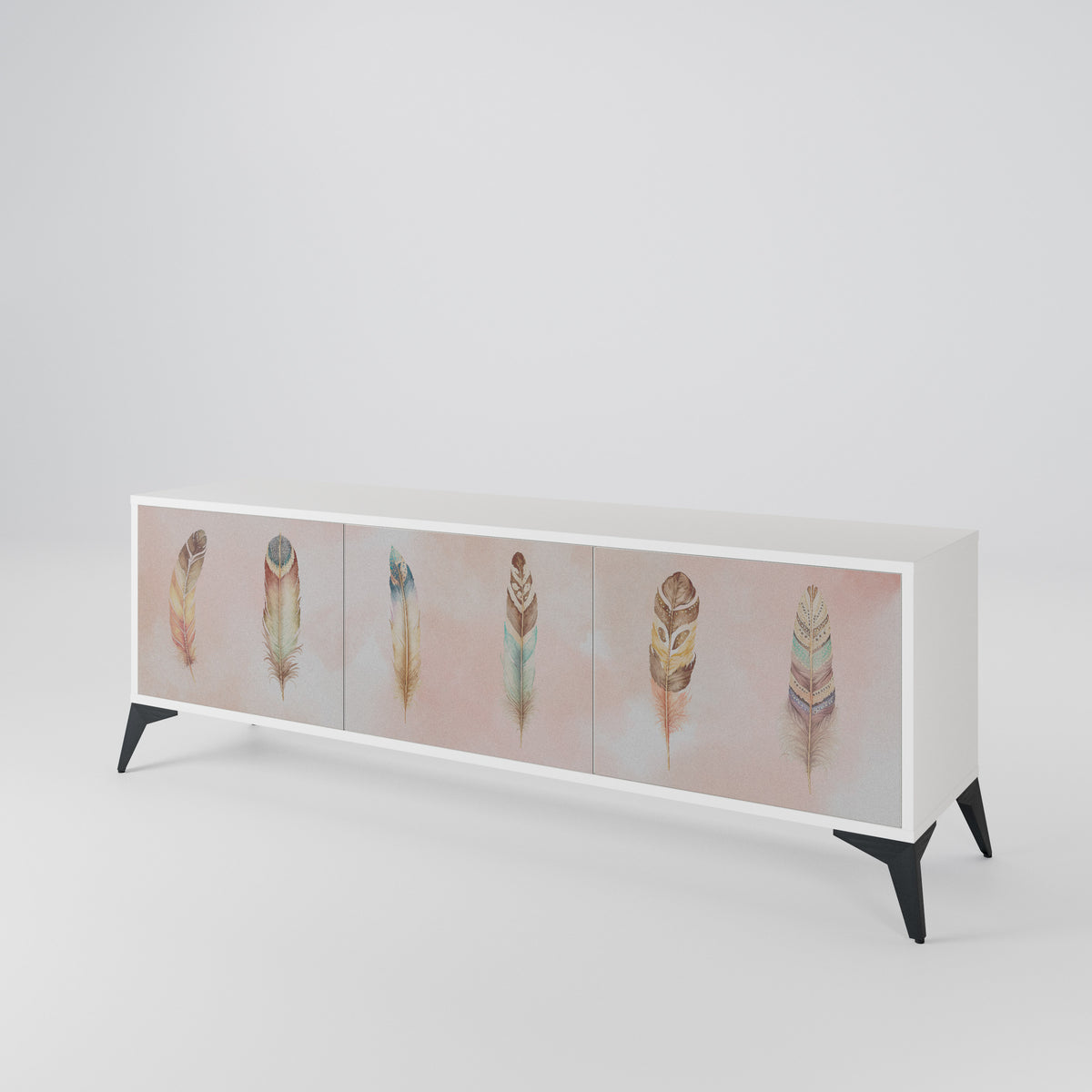 THE DELIQUESCE Mueble de TV de 3 Puertas
