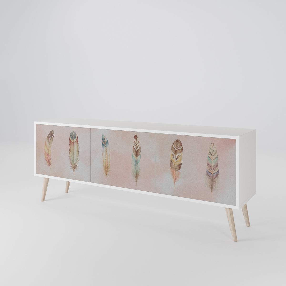 THE DELIQUESCE Mueble de TV de 3 Puertas