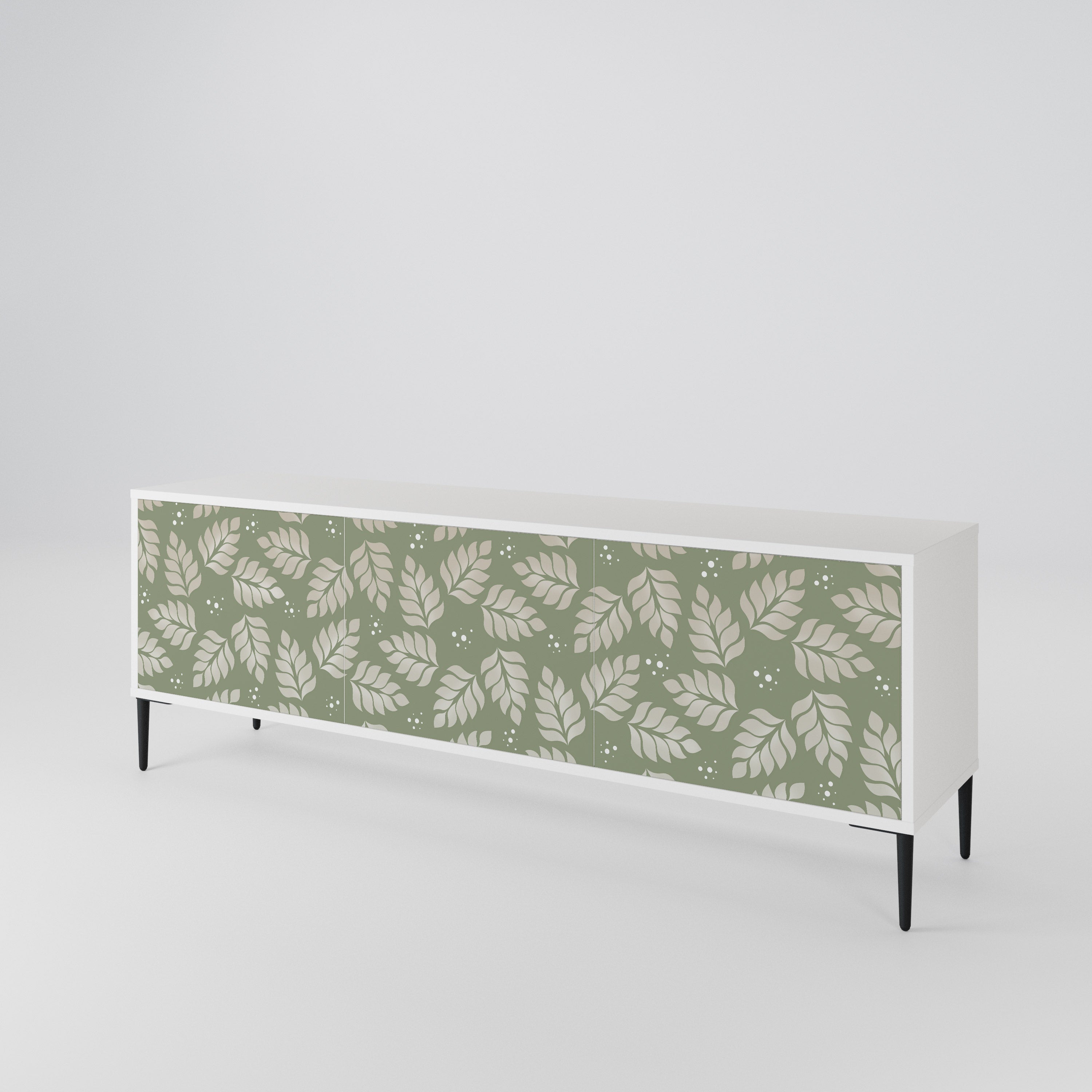 LEAVES ON GREEN 3-Door TV Cabinet