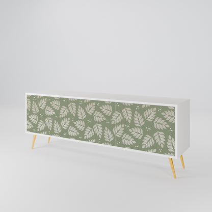 LEAVES ON GREEN Mueble de TV de 3 Puertas