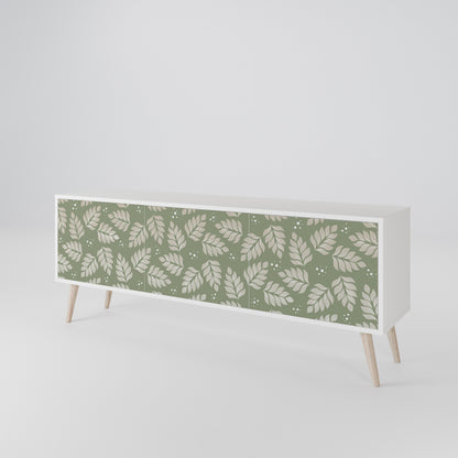 LEAVES ON GREEN Mueble de TV de 3 Puertas