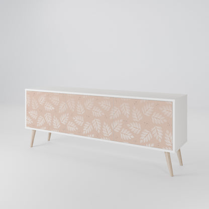 LEAVES ON BEIGE Mueble de TV de 3 Puertas