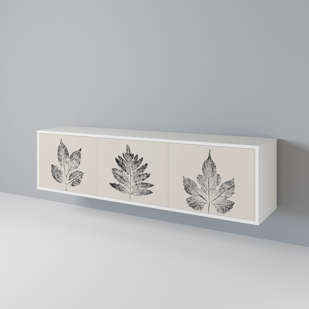 LEAFY STAMPS Mueble de TV de 3 Puertas