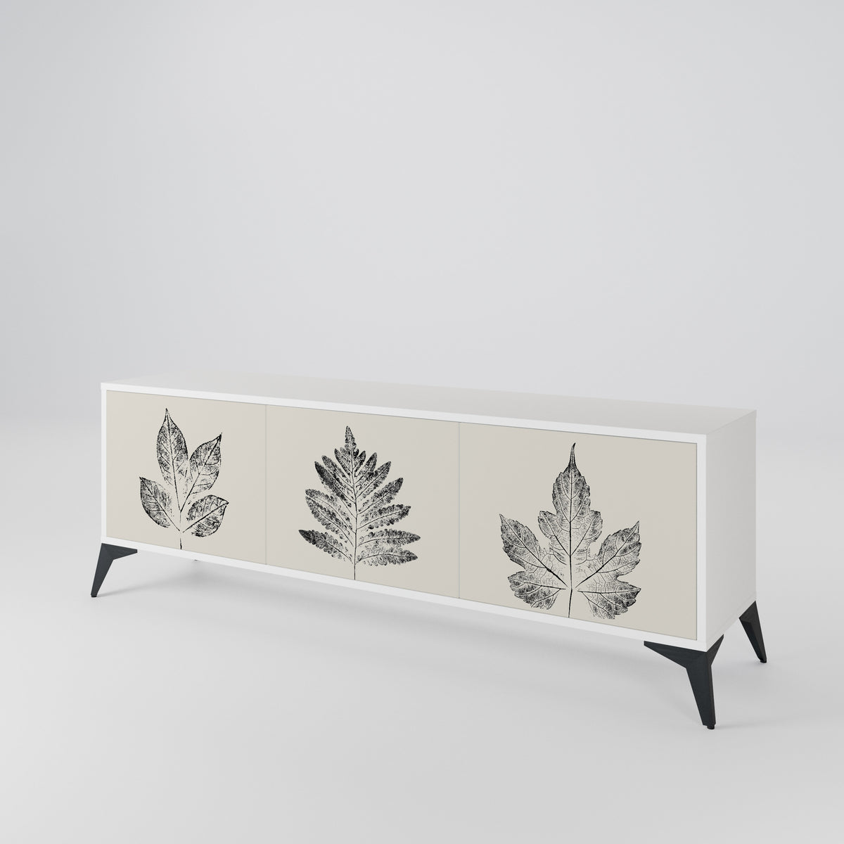 LEAFY STAMPS Mueble de TV de 3 Puertas