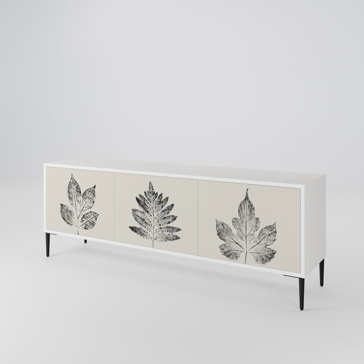 LEAFY STAMPS Mueble de TV de 3 Puertas