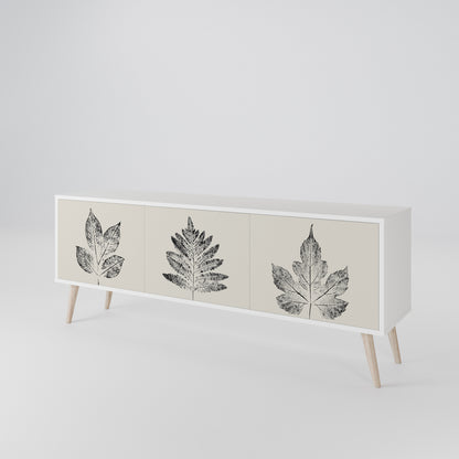 LEAFY STAMPS Mueble de TV de 3 Puertas