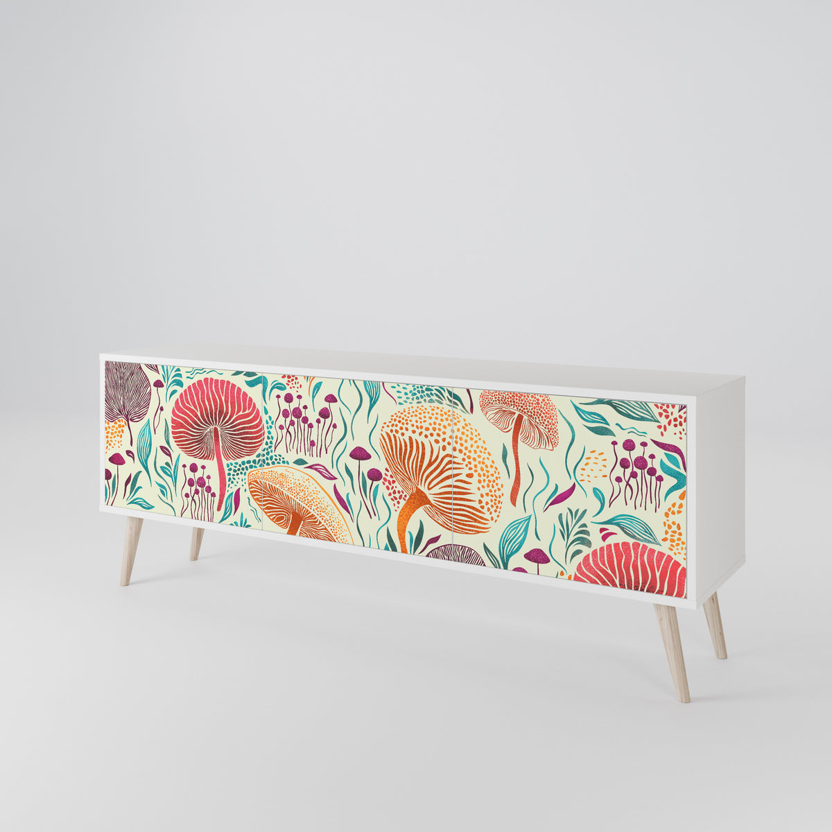 FUNGUS FANTASY Mueble de TV de 3 Puertas