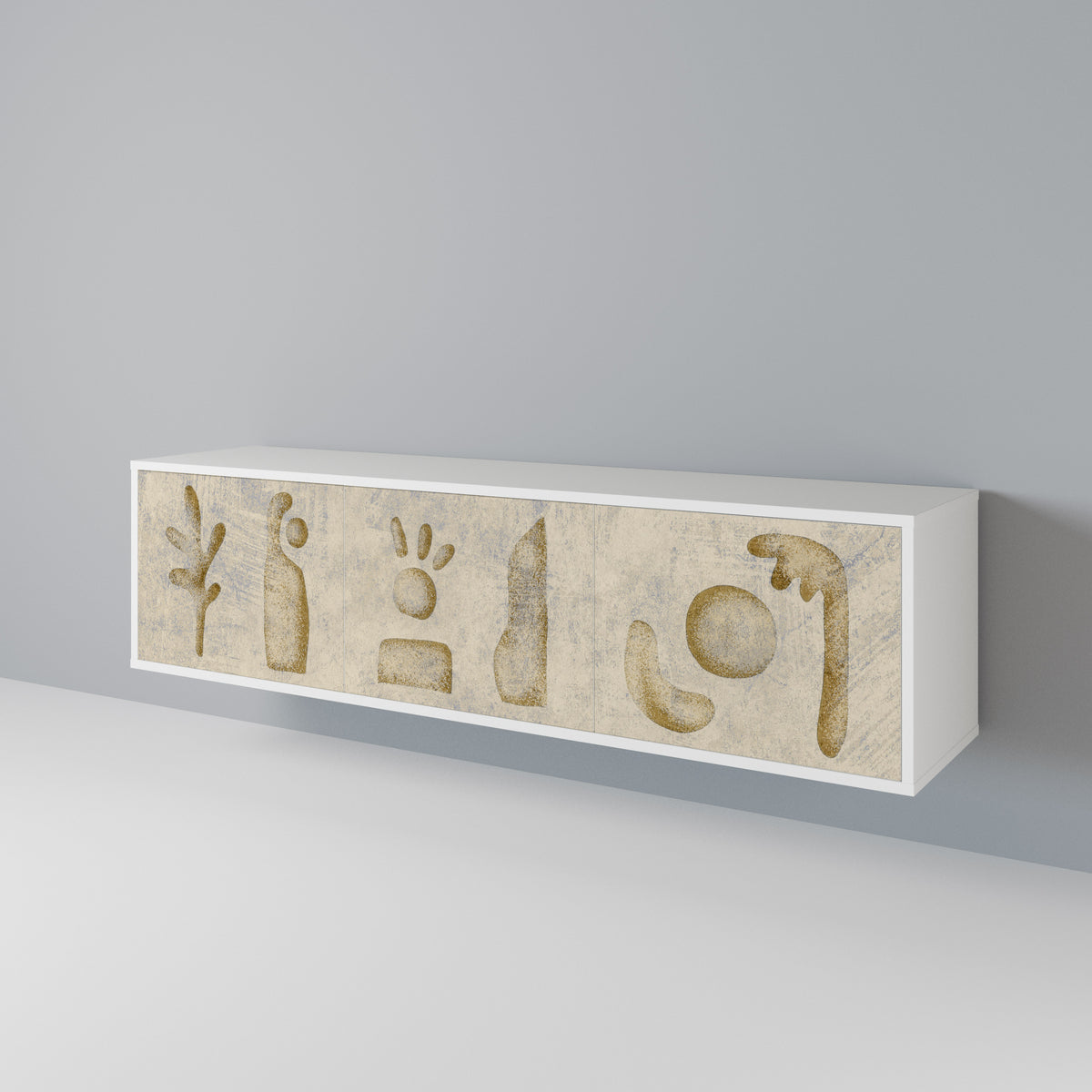 SAND SCULPTURES Mueble de TV de 3 Puertas