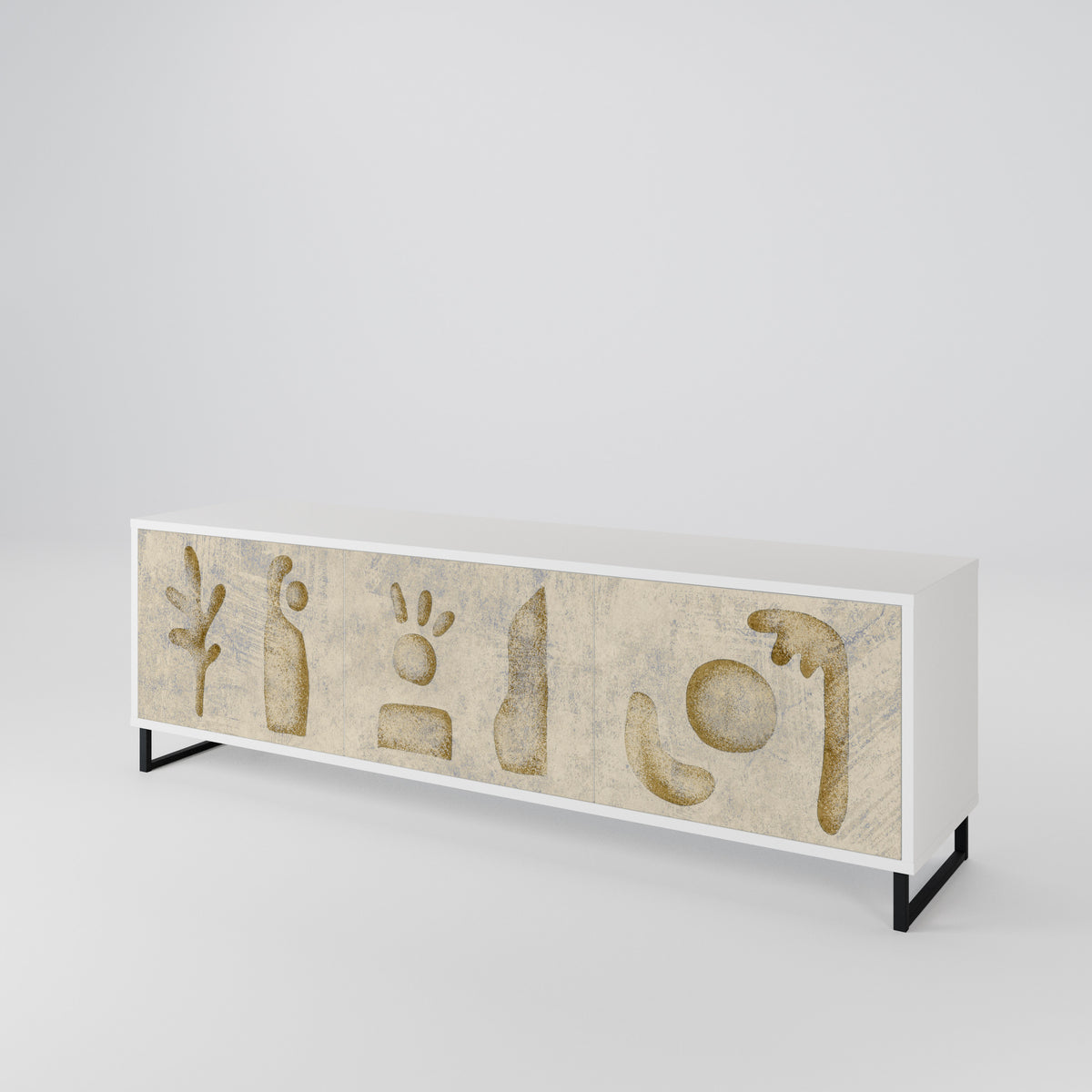SAND SCULPTURES Mueble de TV de 3 Puertas