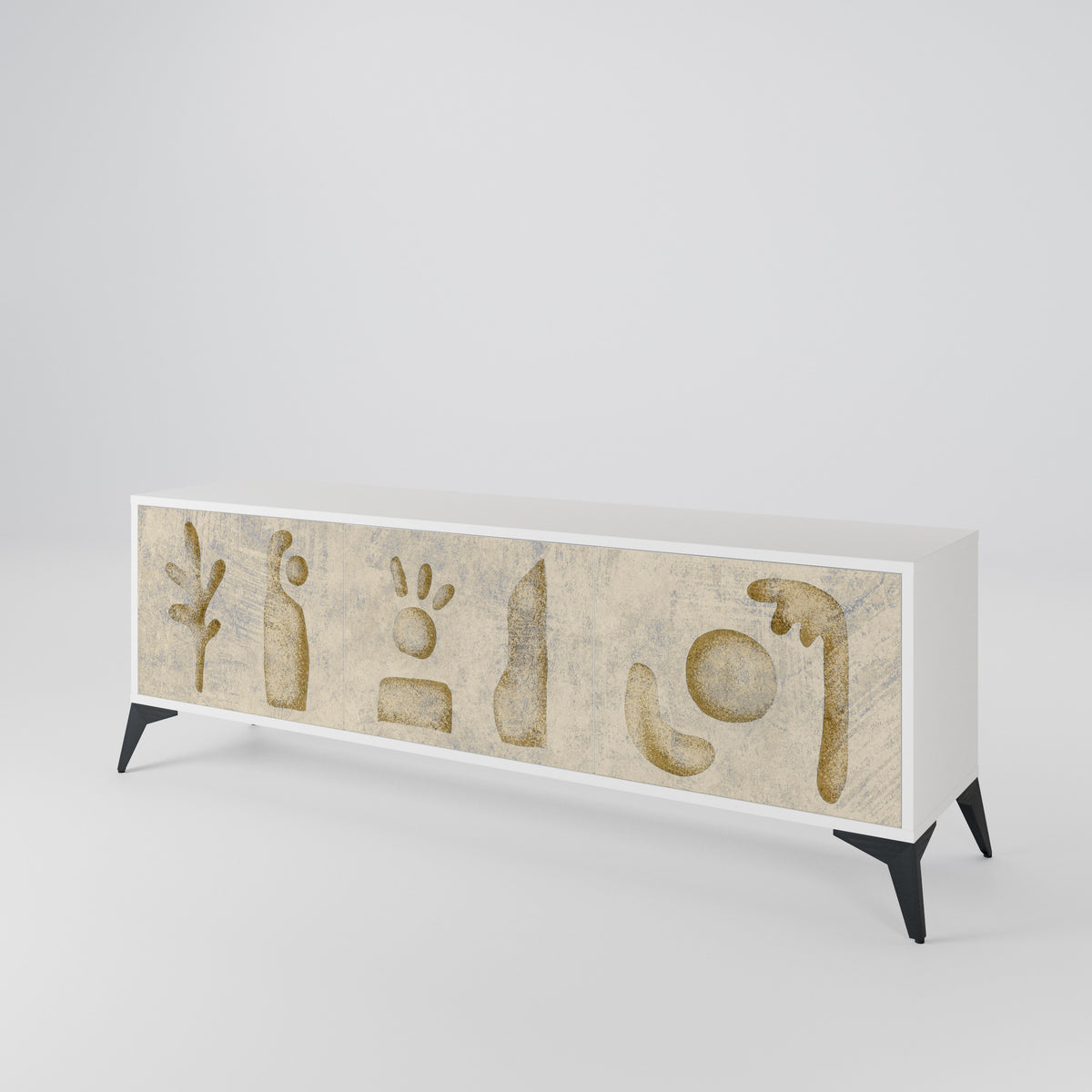 SAND SCULPTURES Mueble de TV de 3 Puertas