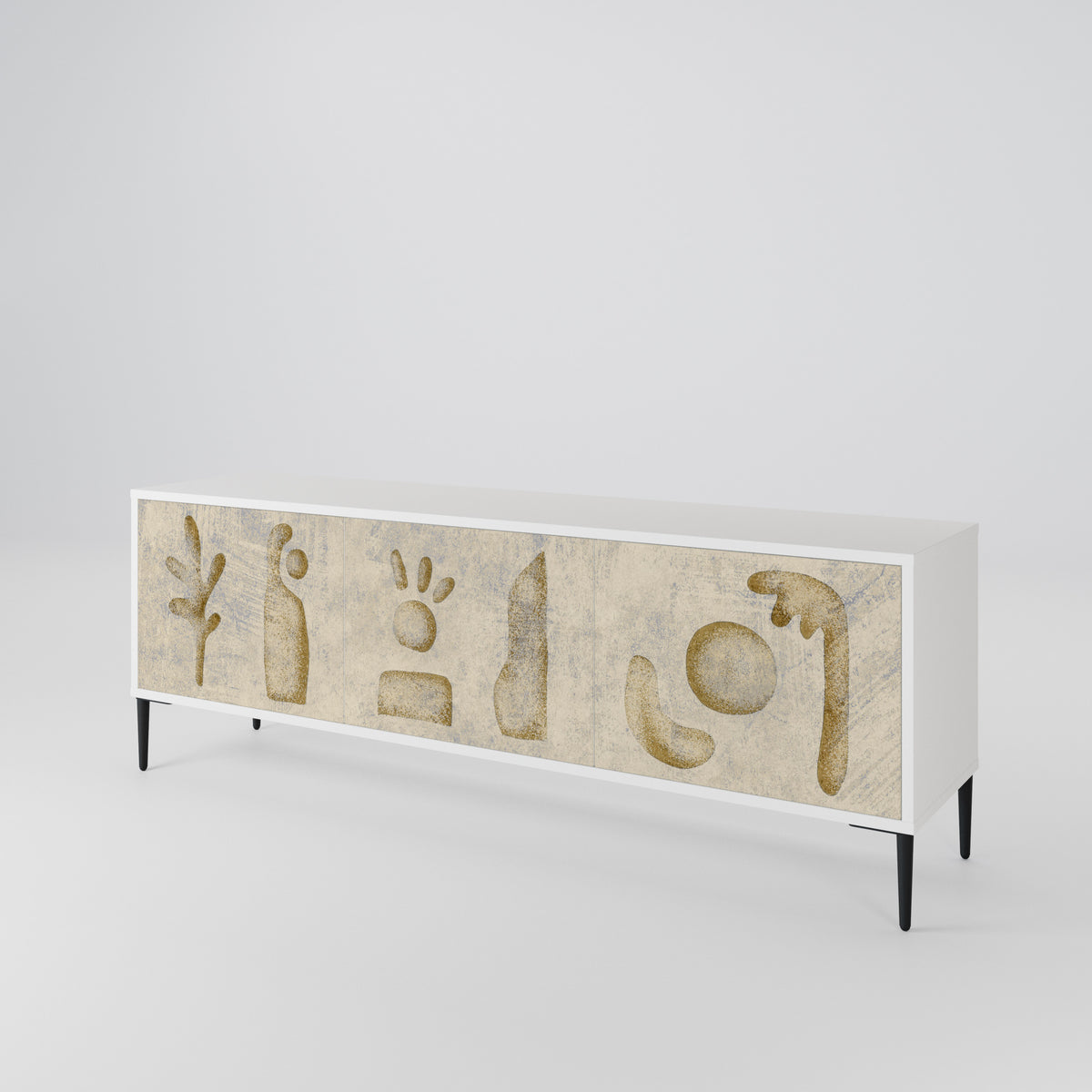 SAND SCULPTURES Mueble de TV de 3 Puertas