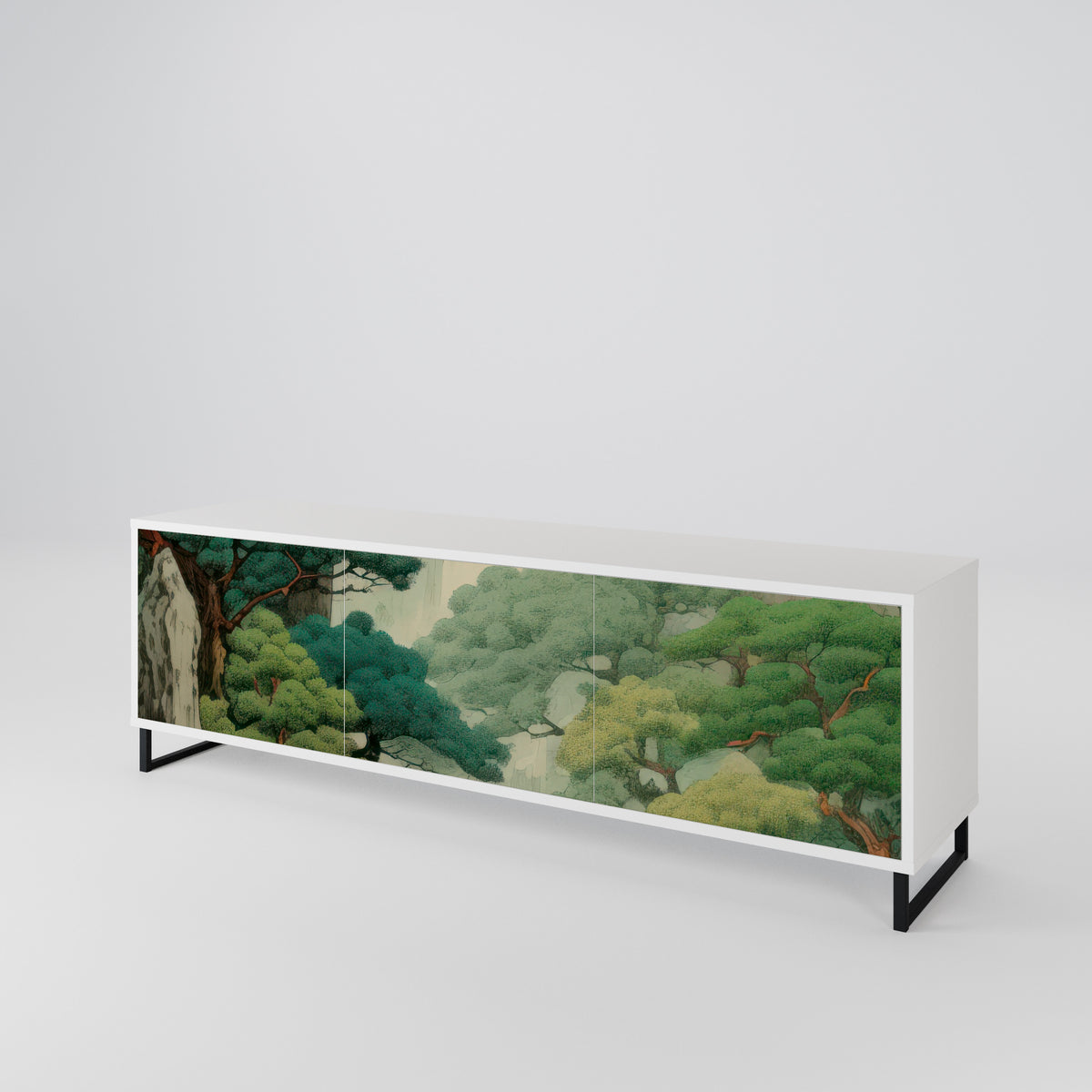 VERDURE ABYSS Mueble de TV de 3 Puertas