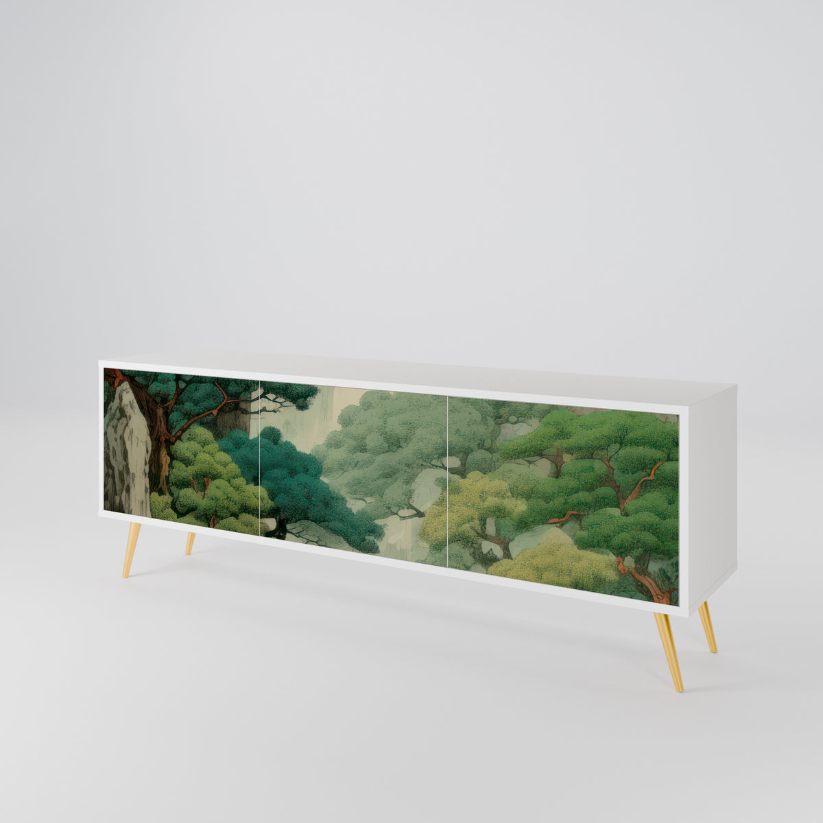 VERDURE ABYSS Mueble de TV de 3 Puertas