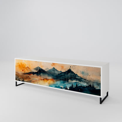 OMINOUS MOUNTAINS Mueble de TV de 3 Puertas