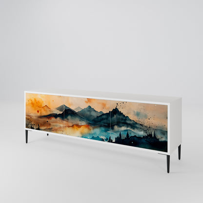 OMINOUS MOUNTAINS Mueble de TV de 3 Puertas
