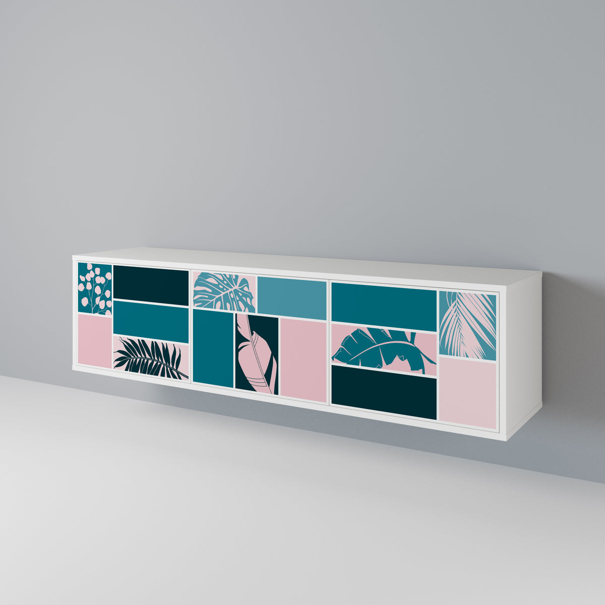 COMBINATION OF SHAPES Mueble de TV de 3 Puertas