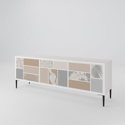 TROPICAL SHAPES Mueble de TV de 3 Puertas