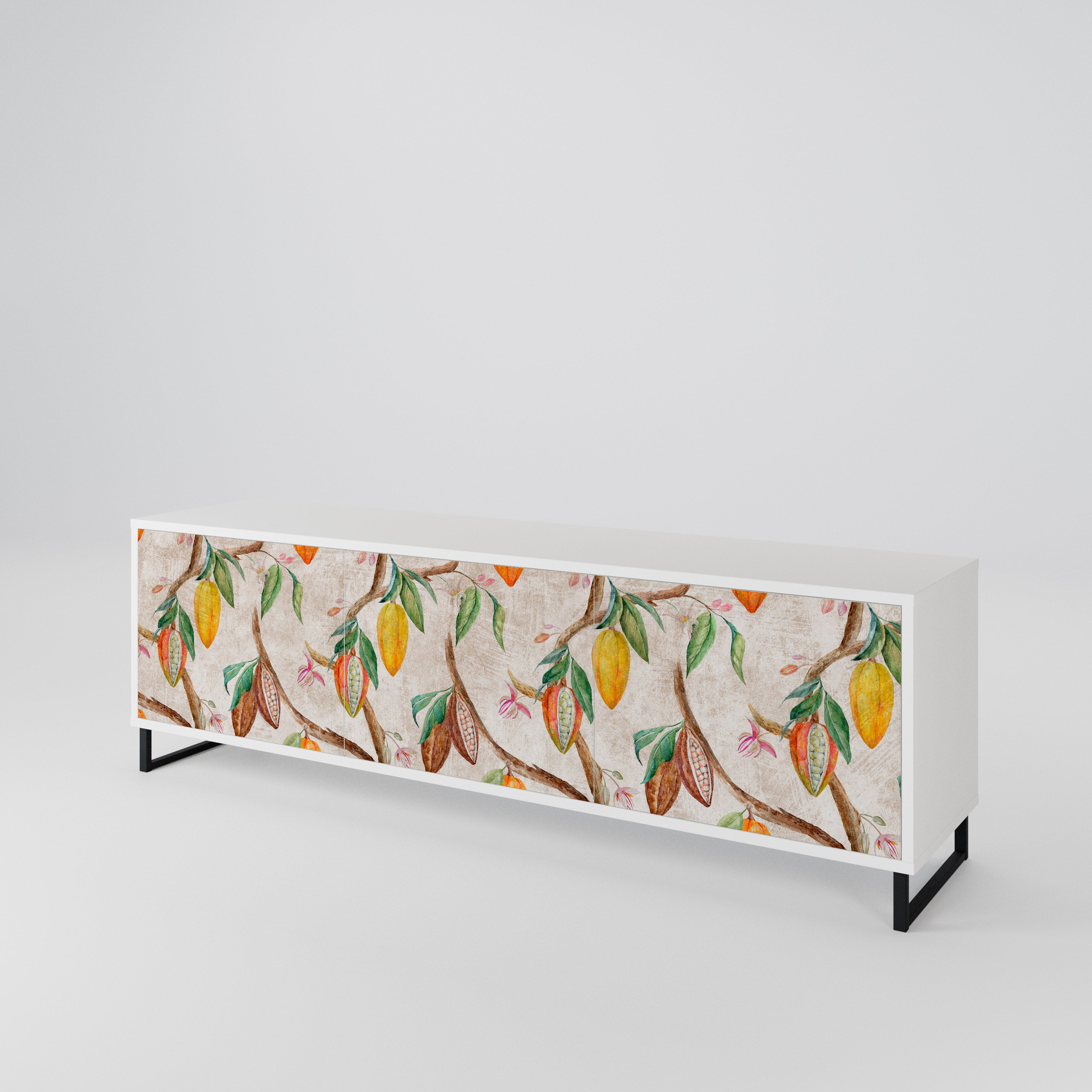 COCOA FRUITS Mueble de TV de 3 Puertas