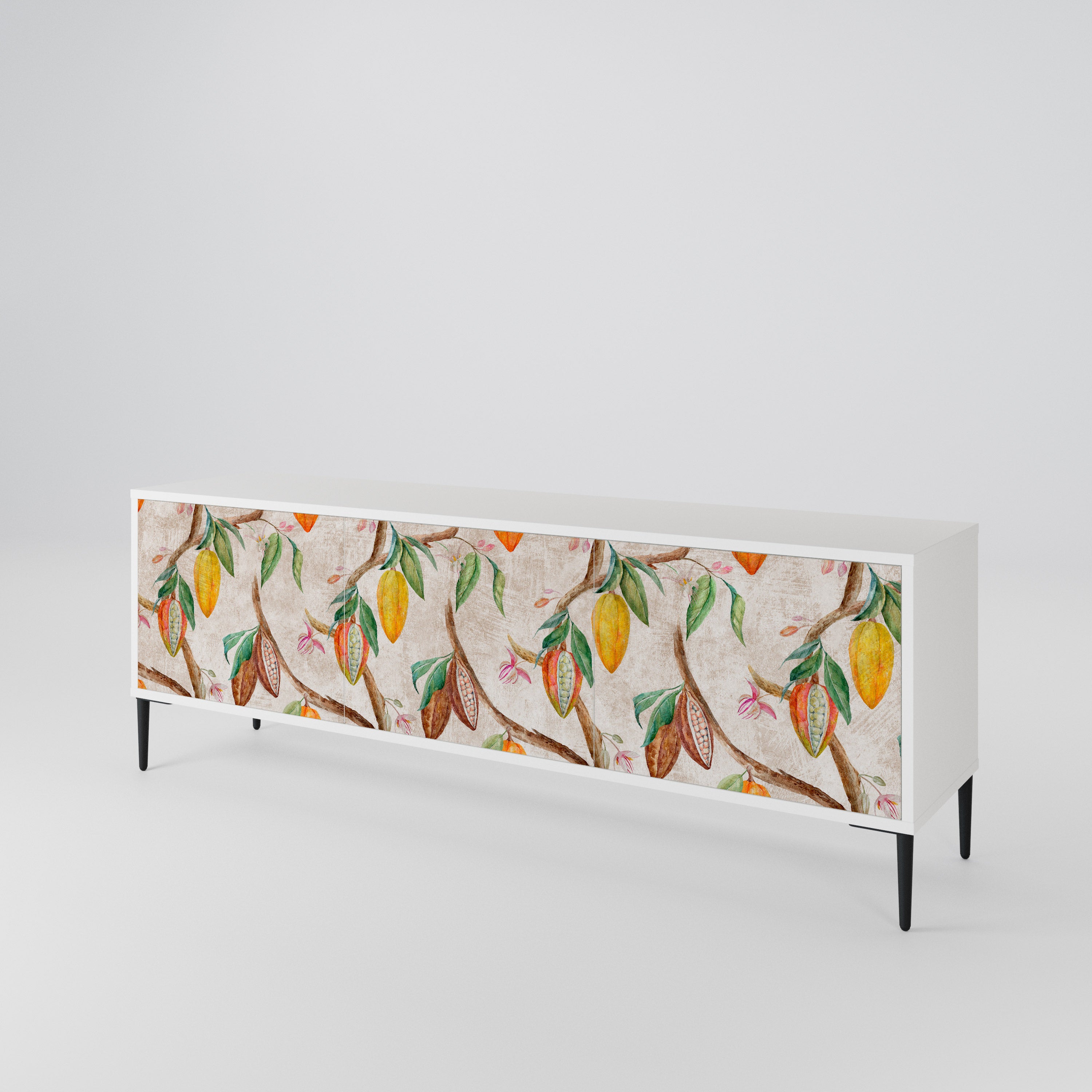 COCOA FRUITS Mueble de TV de 3 Puertas