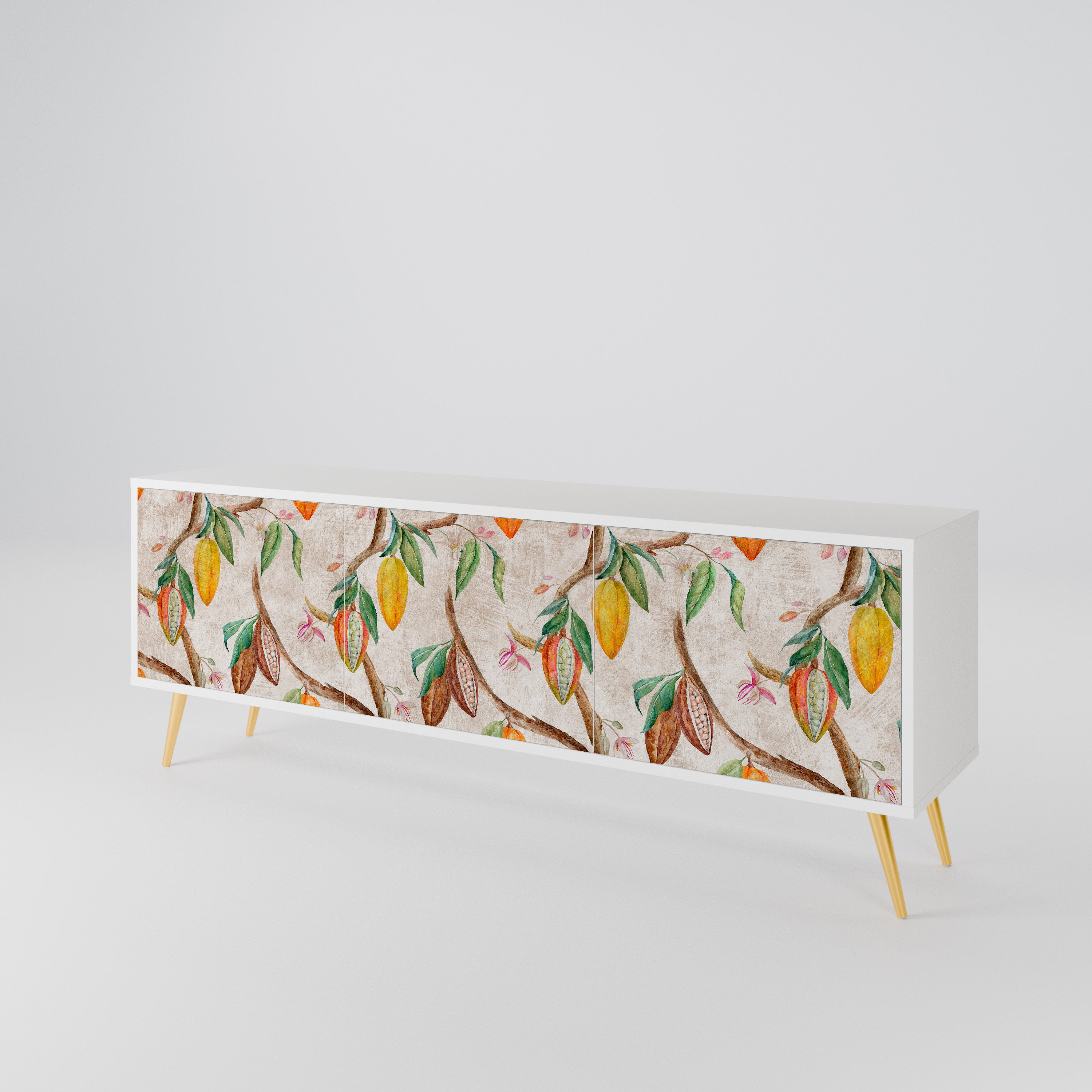 COCOA FRUITS Mueble de TV de 3 Puertas