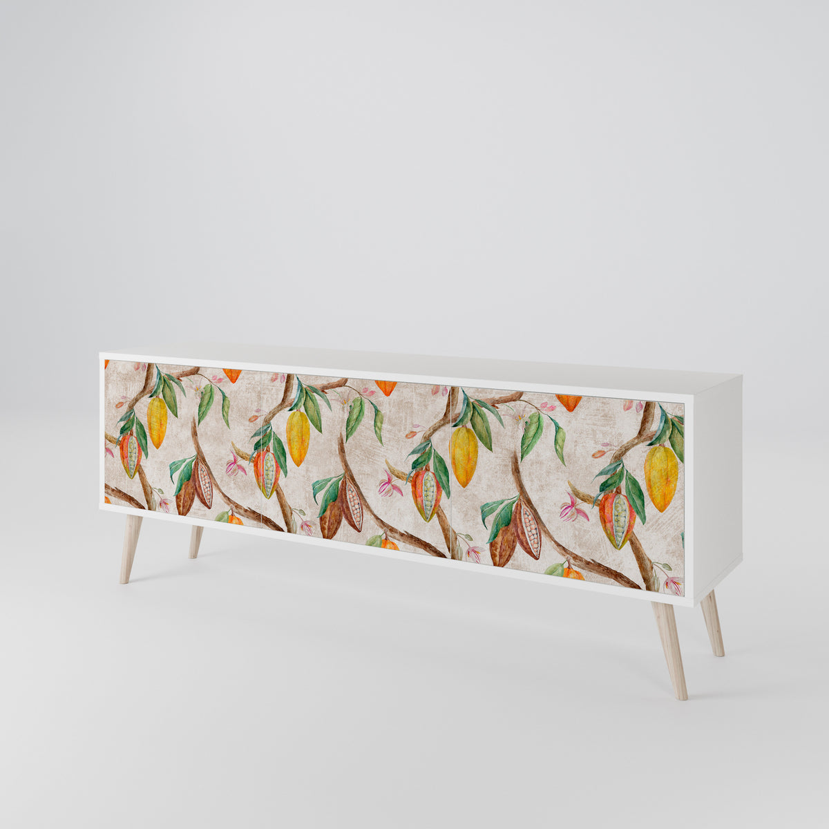 COCOA FRUITS Mueble de TV de 3 Puertas
