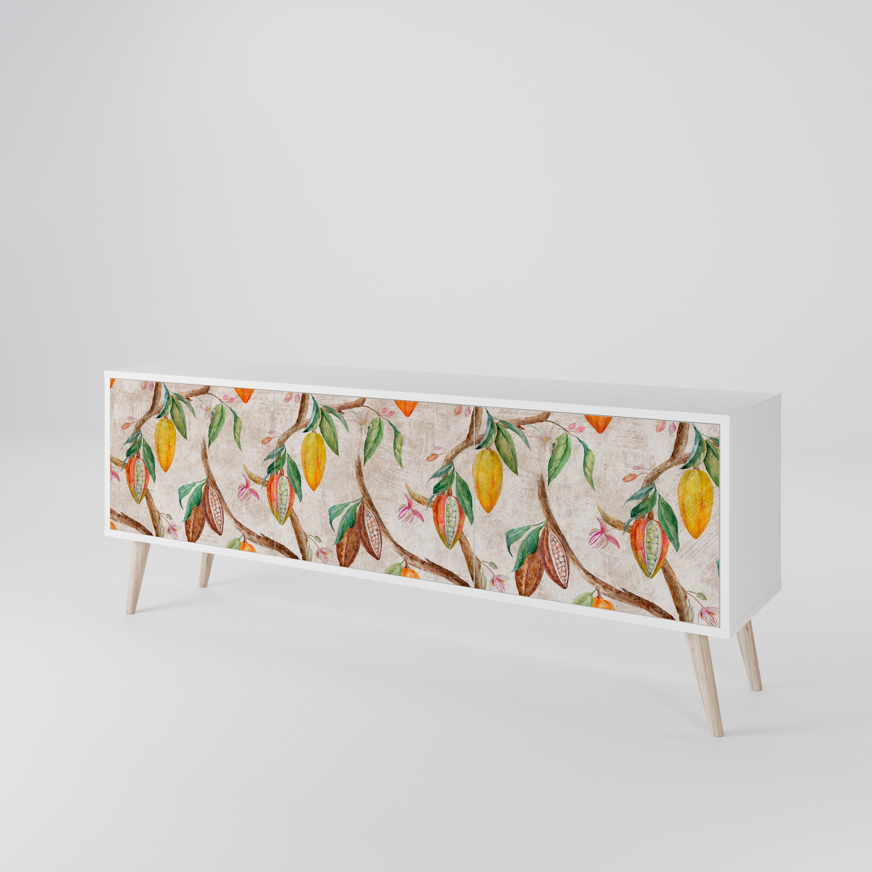 COCOA FRUITS Mueble de TV de 3 Puertas