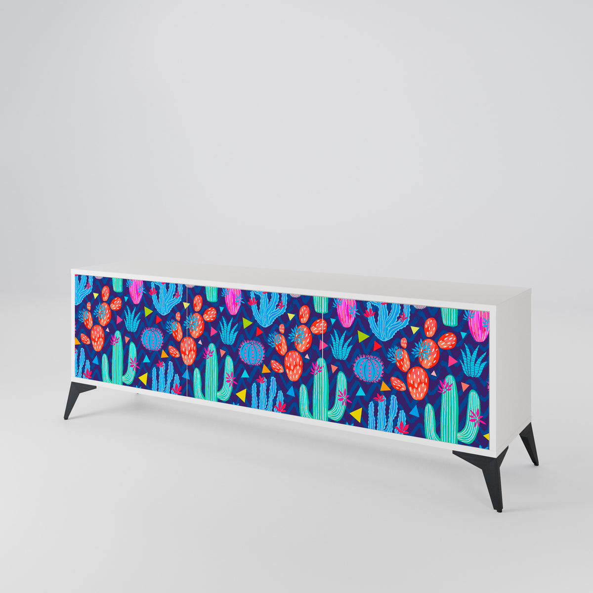 CACTUS VIBES 3-Door TV Cabinet