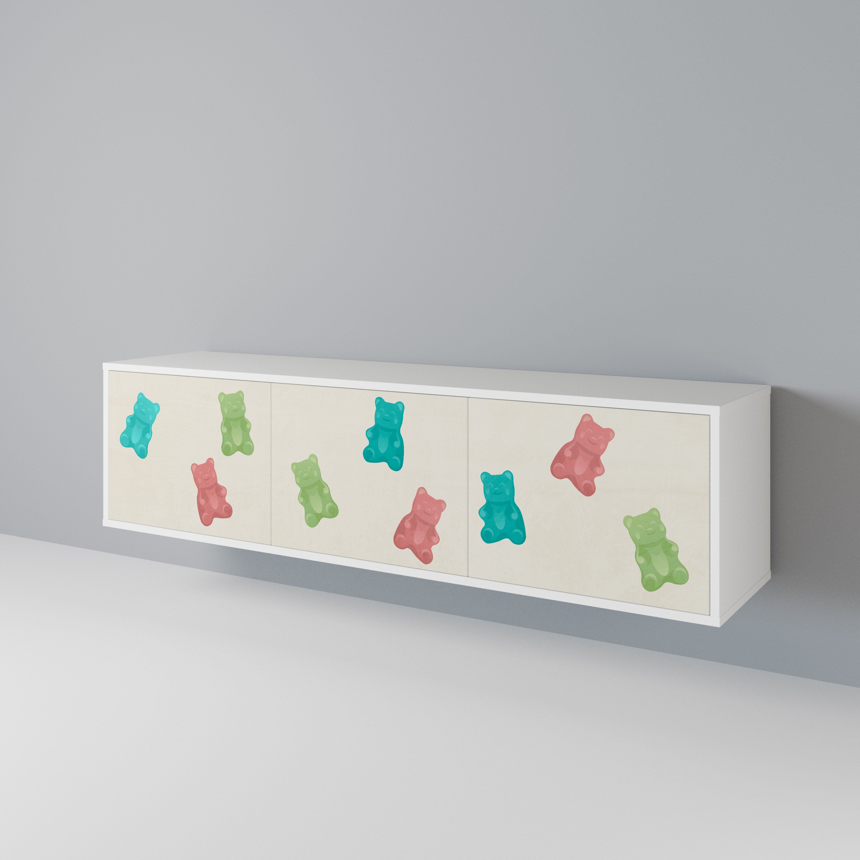 GUMMY BEARS Mueble de TV de 3 Puertas