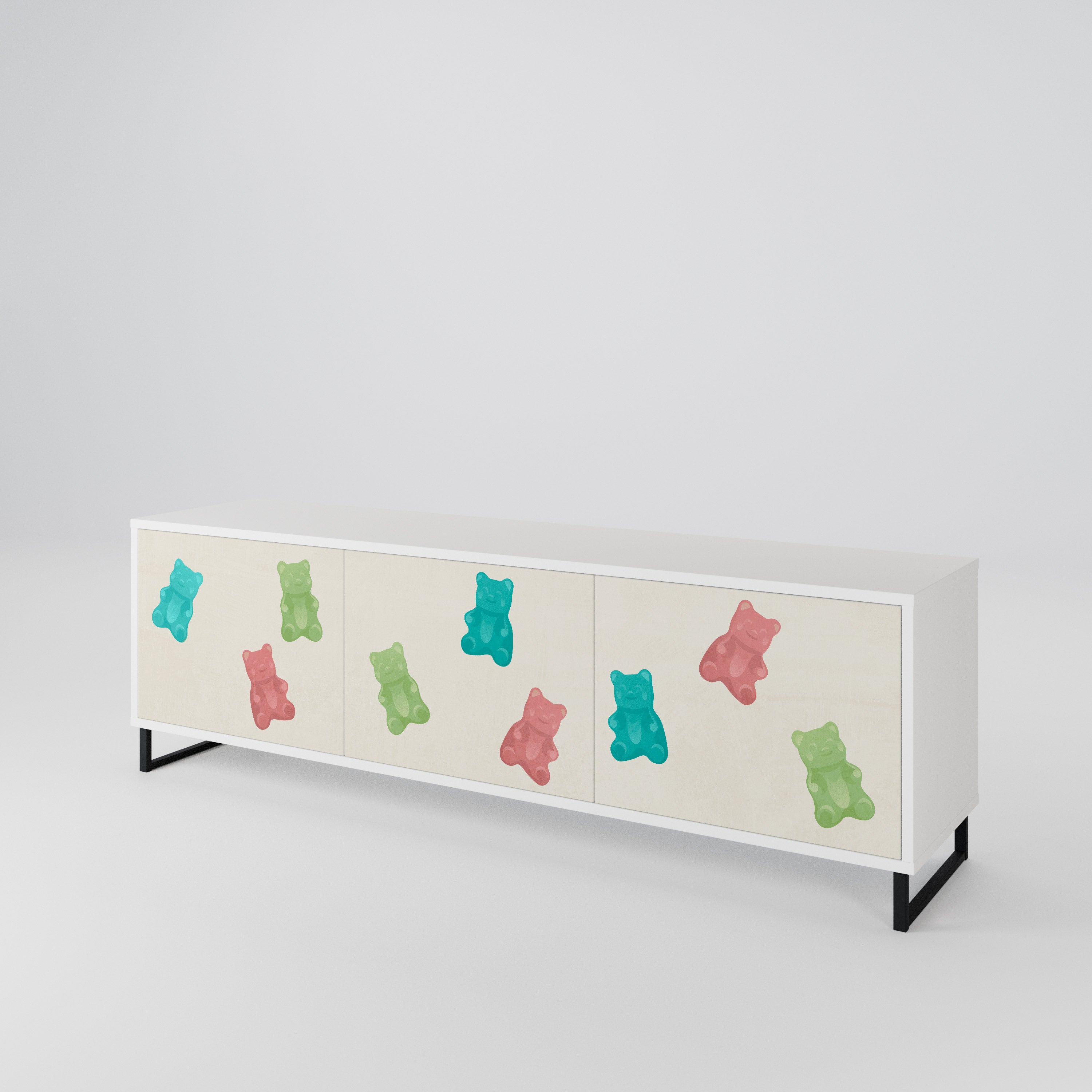 GUMMY BEARS Mueble de TV de 3 Puertas