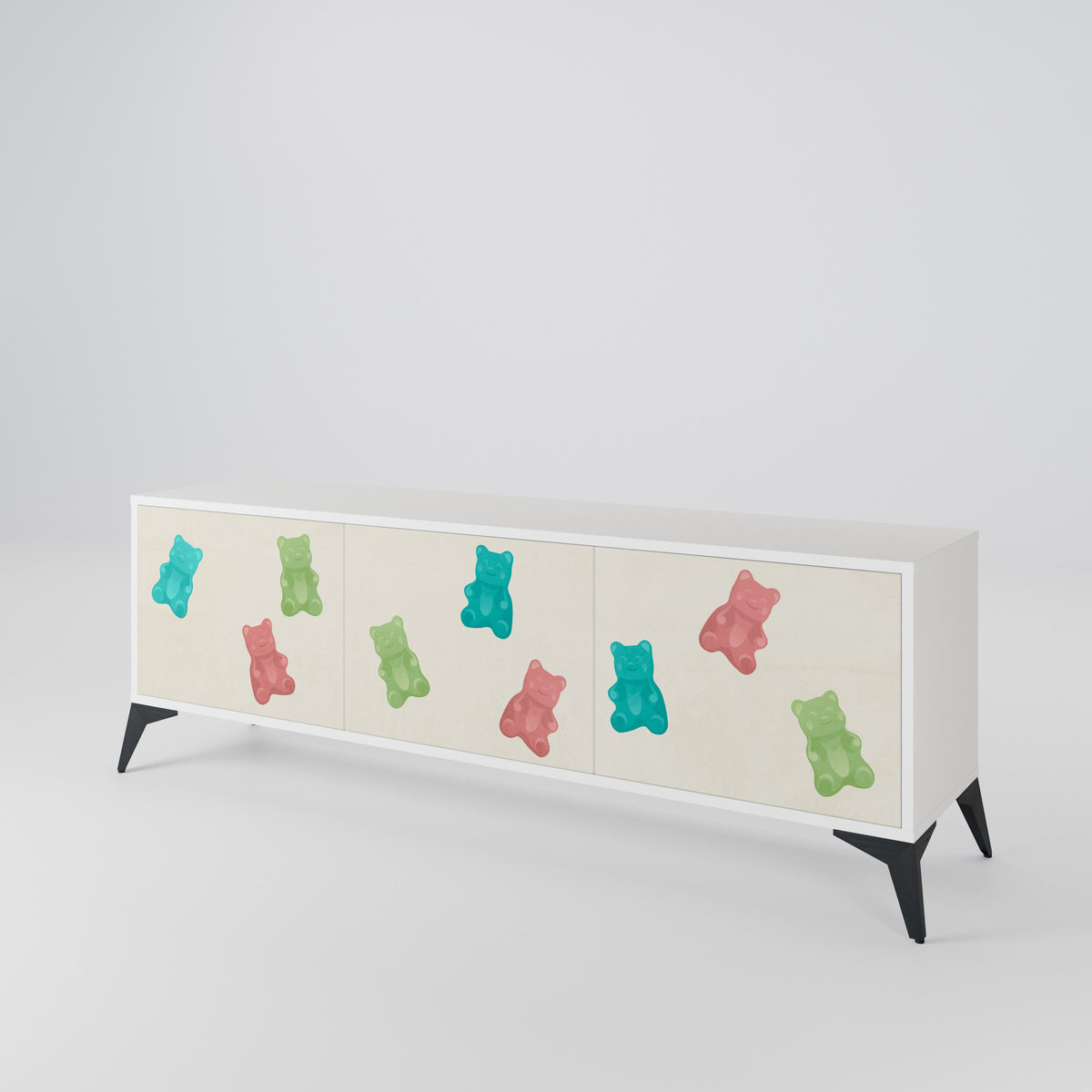 GUMMY BEARS Mueble de TV de 3 Puertas