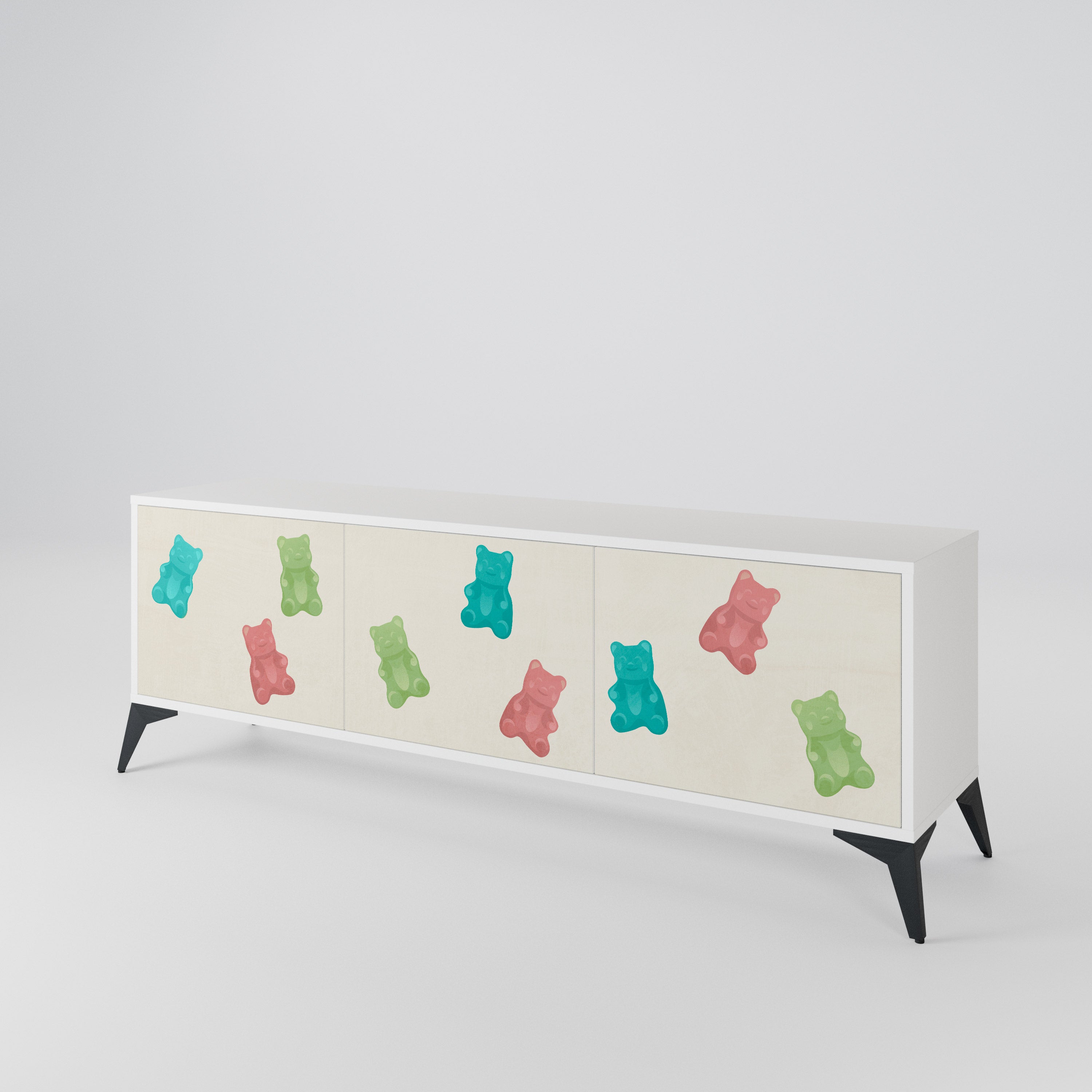 GUMMY BEARS Mueble de TV de 3 Puertas