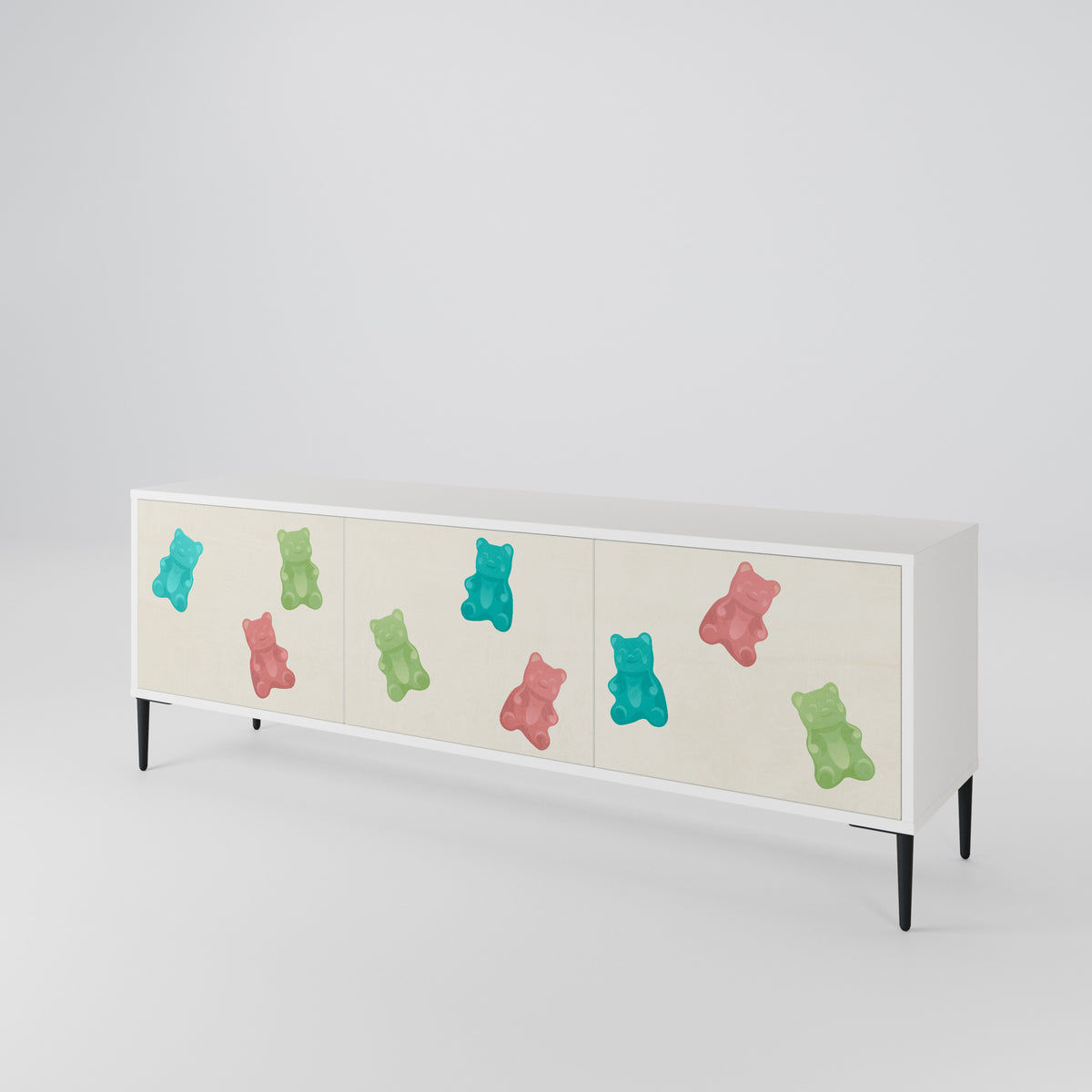GUMMY BEARS Mueble de TV de 3 Puertas