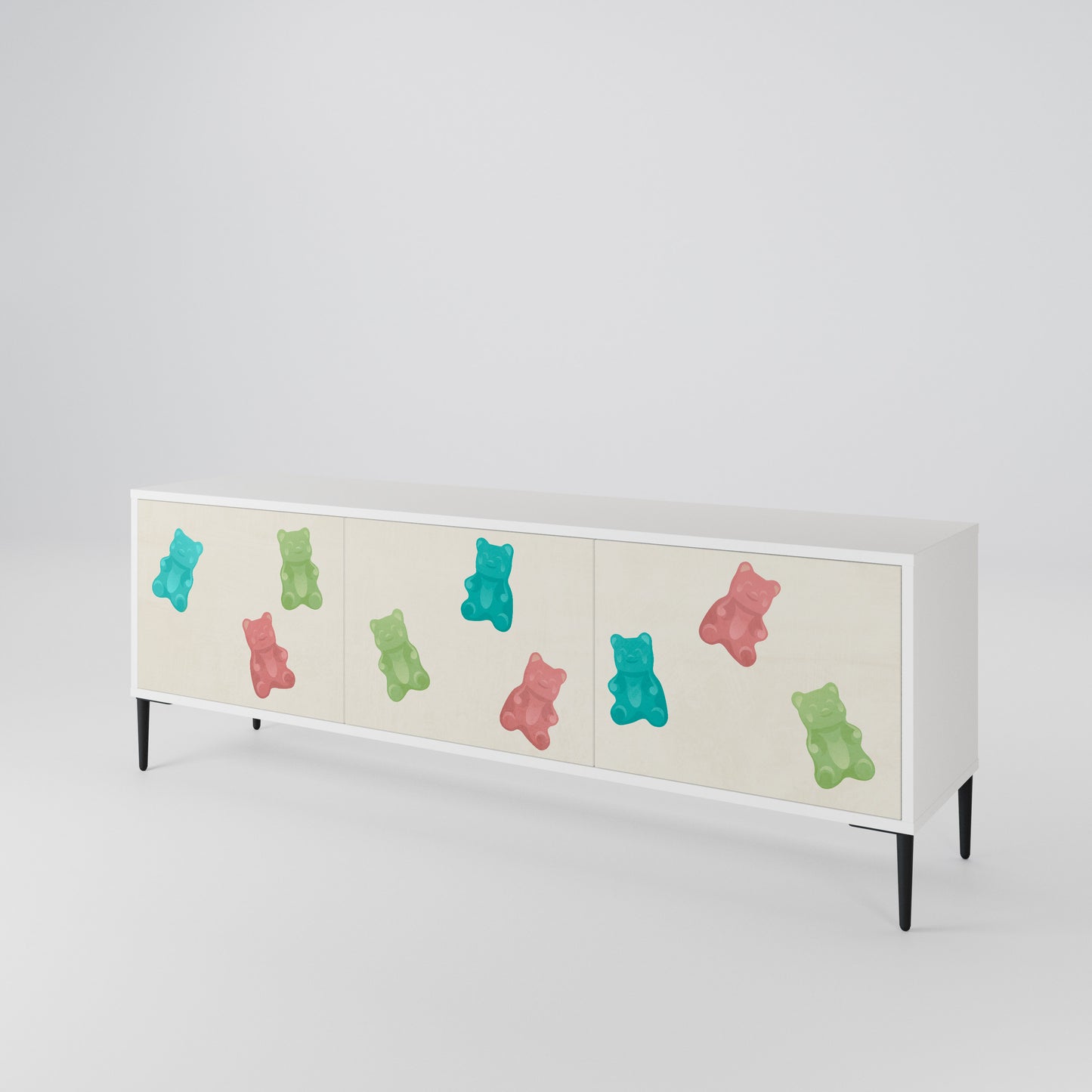 GUMMY BEARS Mueble de TV de 3 Puertas