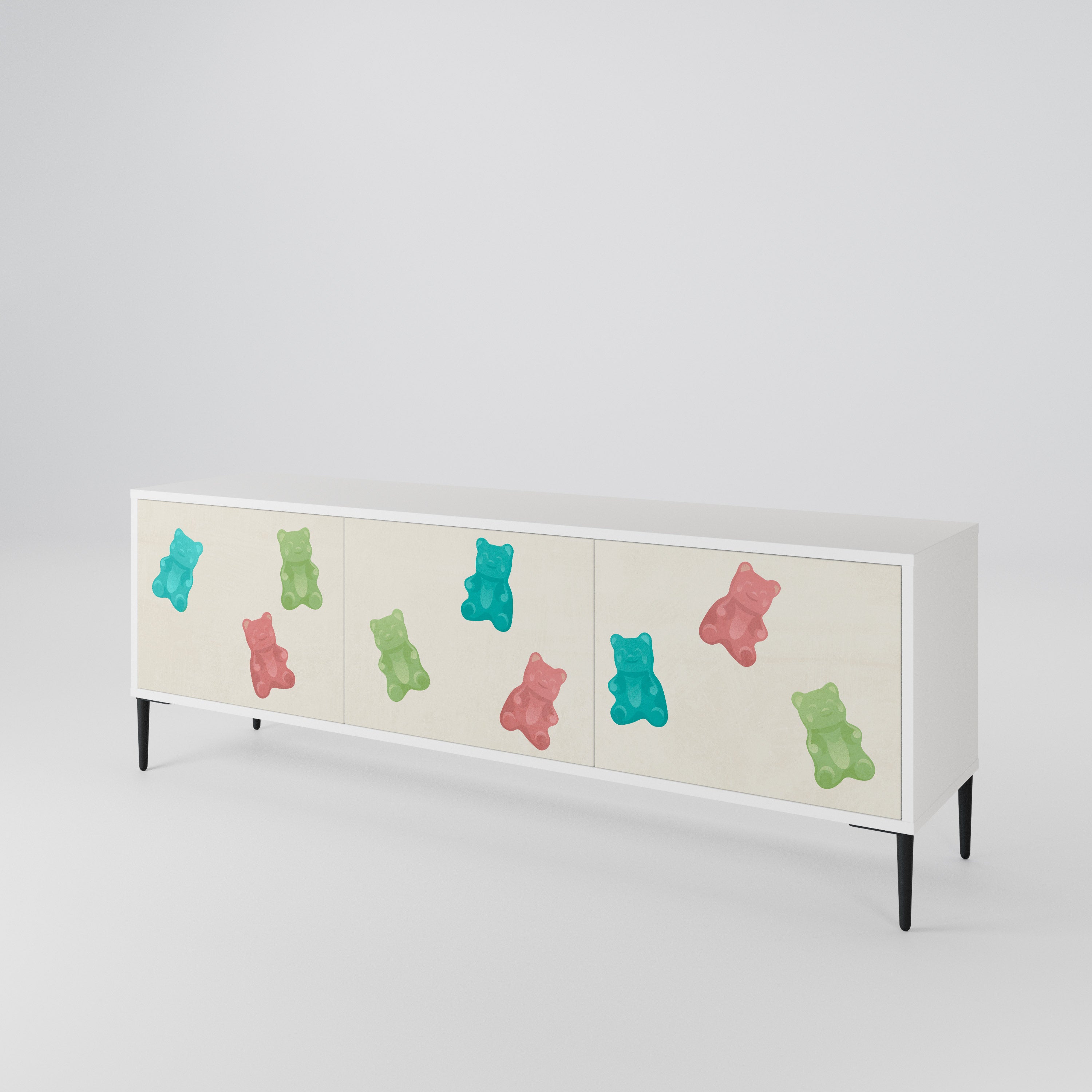 GUMMY BEARS Mueble de TV de 3 Puertas