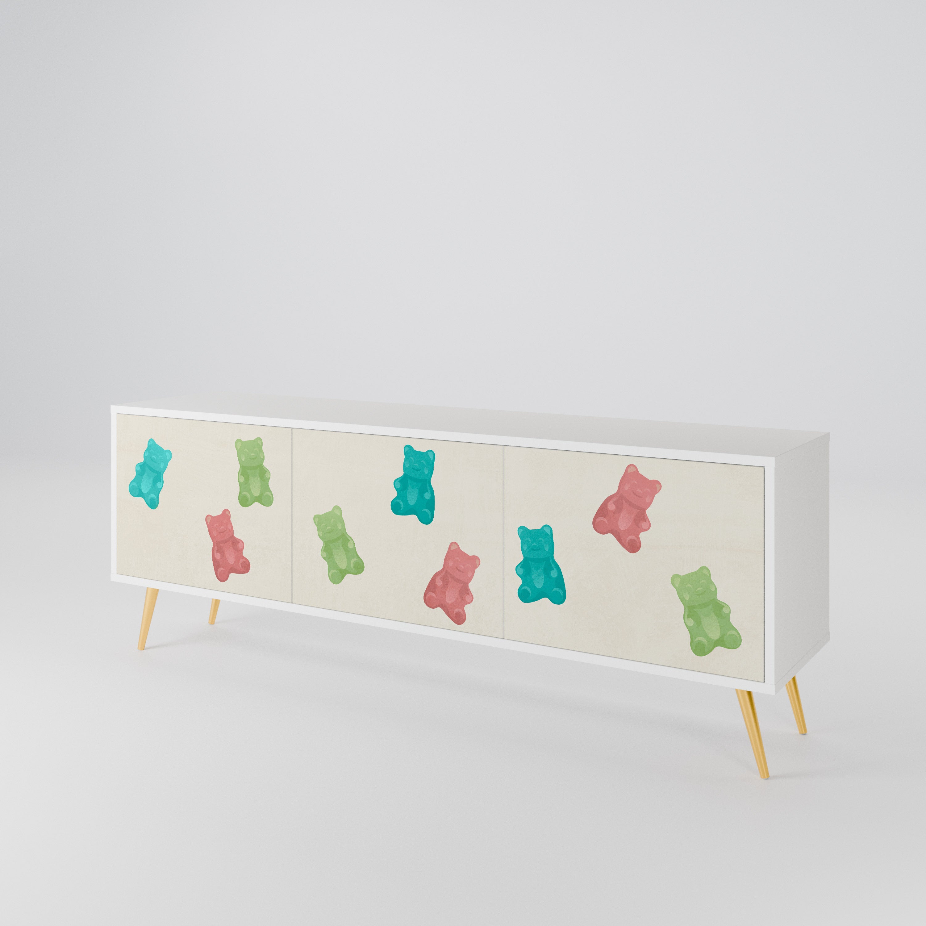 GUMMY BEARS Mueble de TV de 3 Puertas