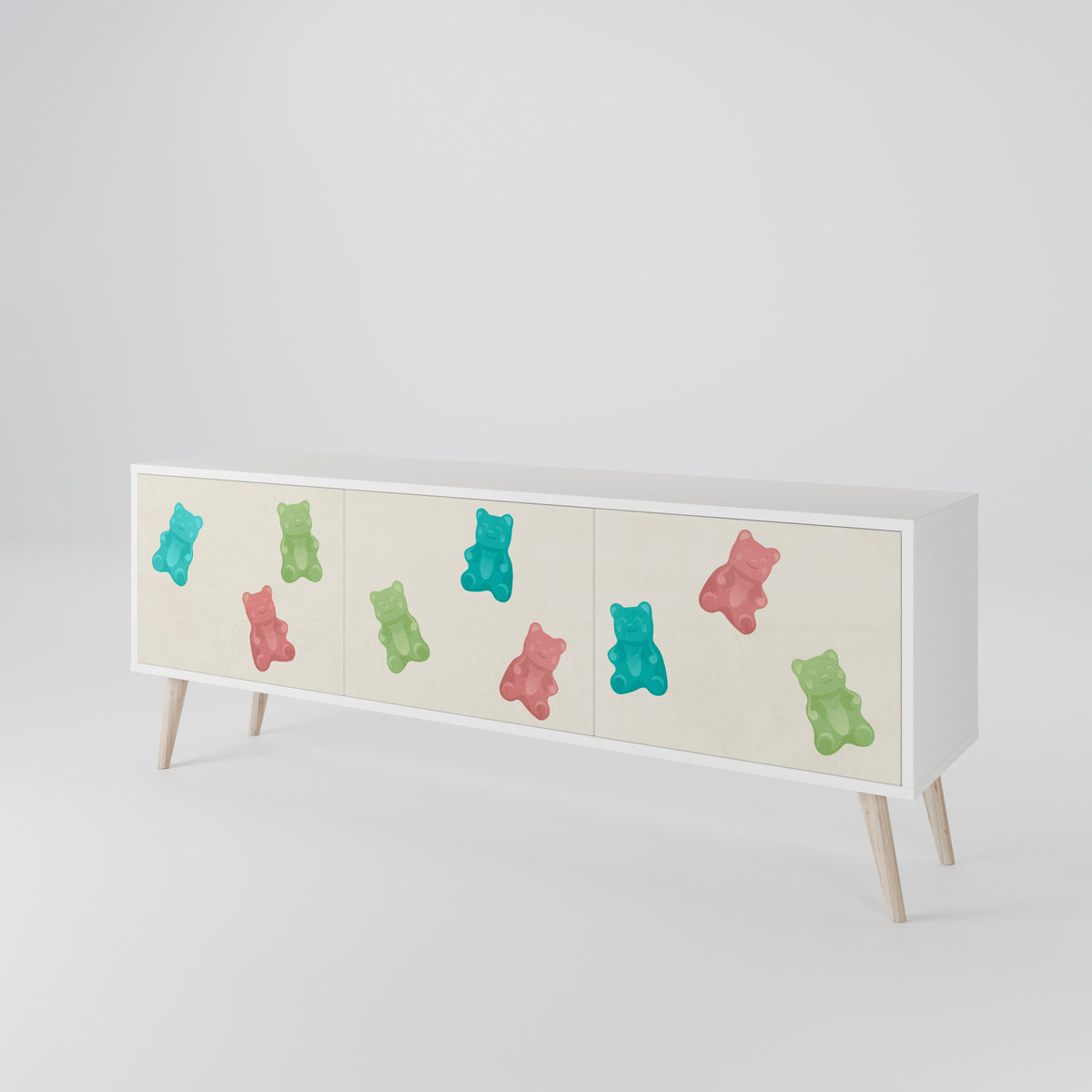 GUMMY BEARS Mueble de TV de 3 Puertas