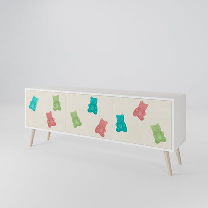 GUMMY BEARS Mueble de TV de 3 Puertas