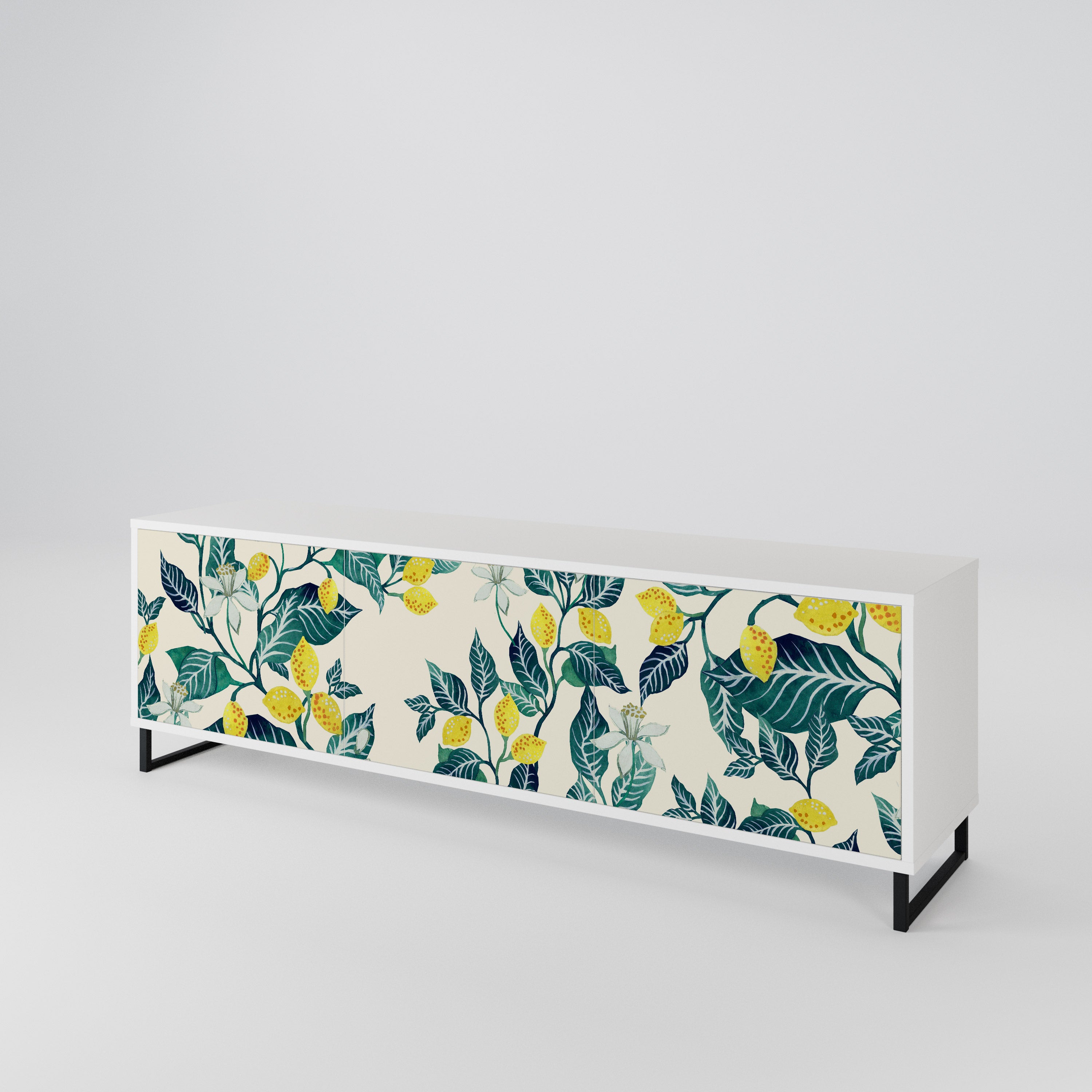 LEMON TREE Mueble de TV de 3 Puertas