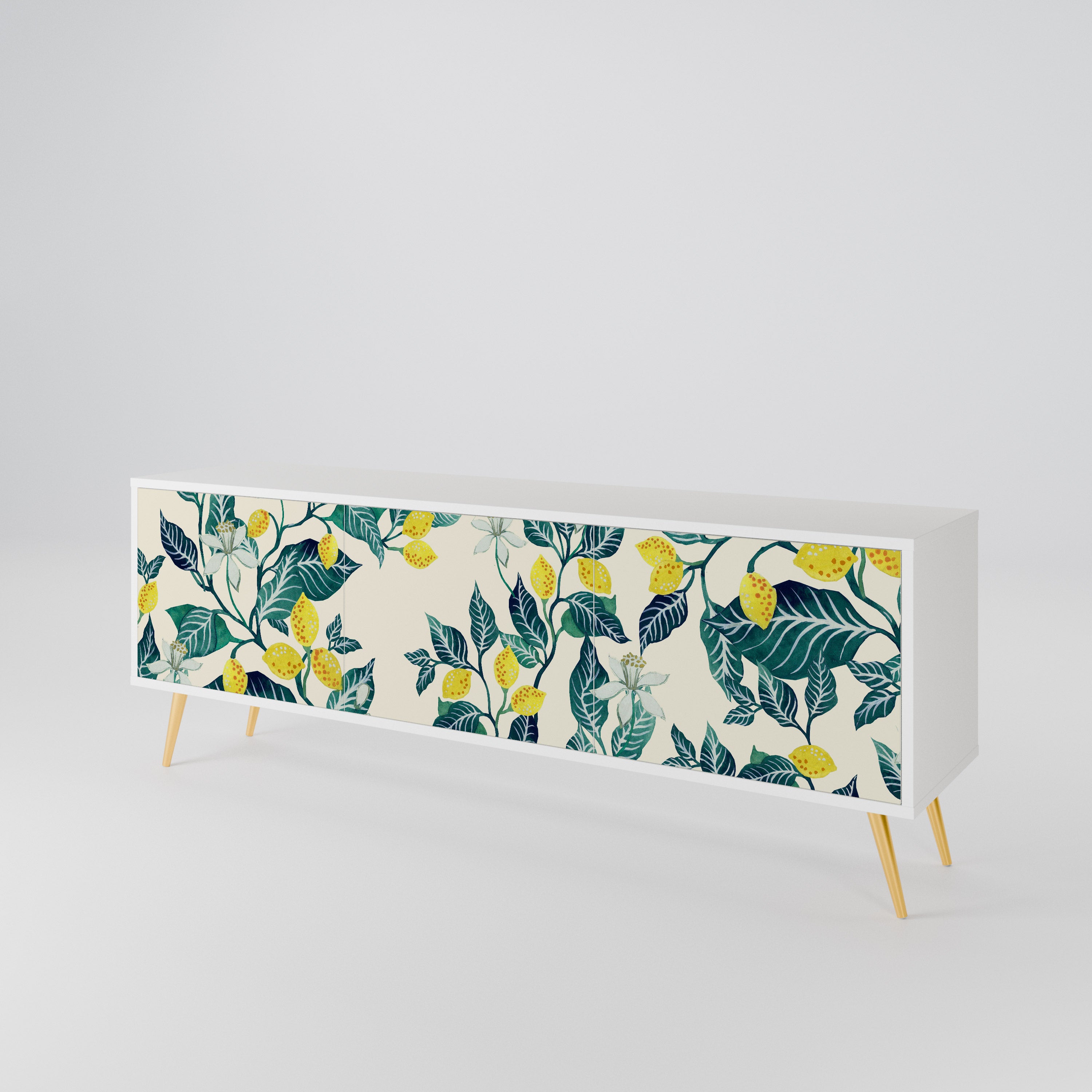 LEMON TREE Mueble de TV de 3 Puertas