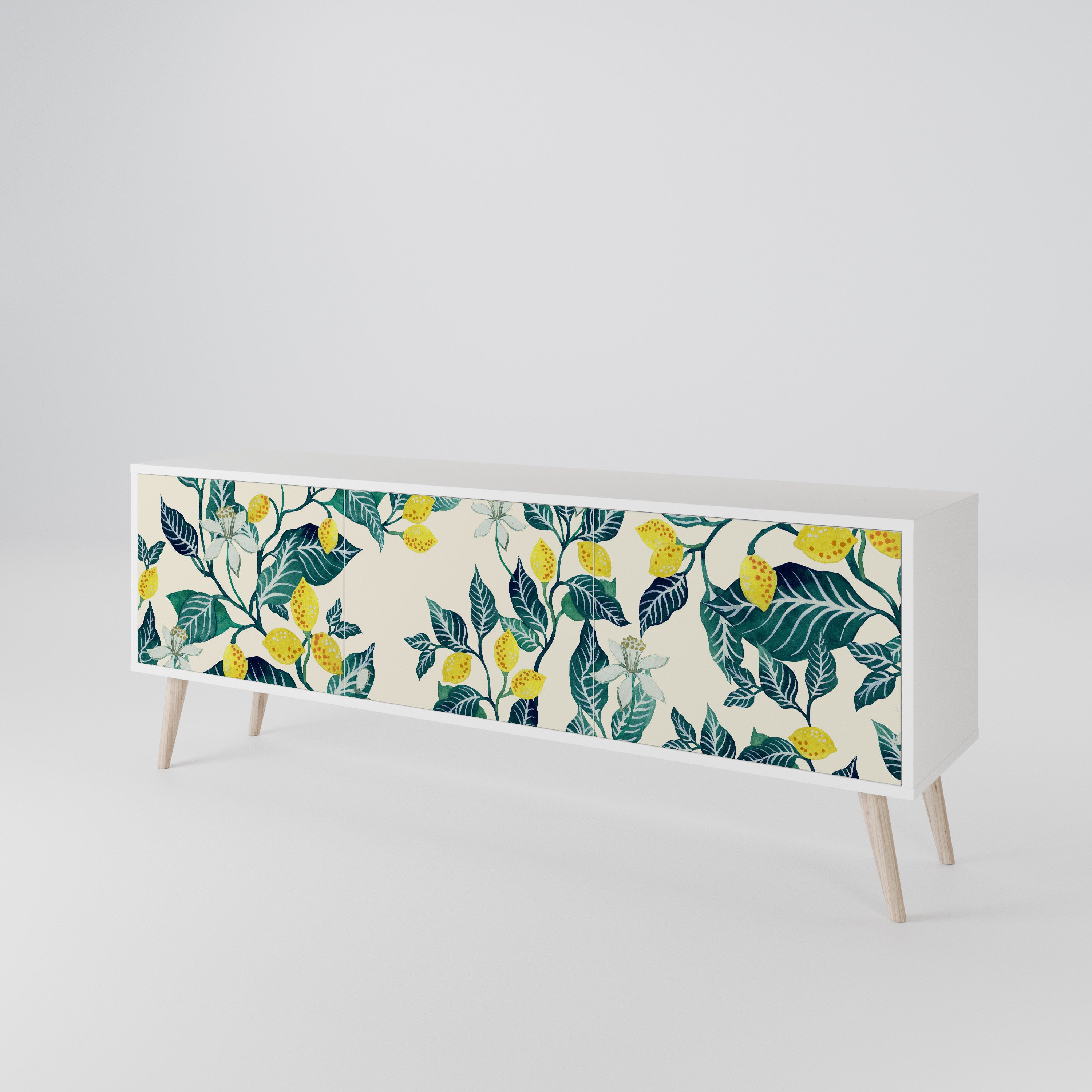 LEMON TREE Mueble de TV de 3 Puertas